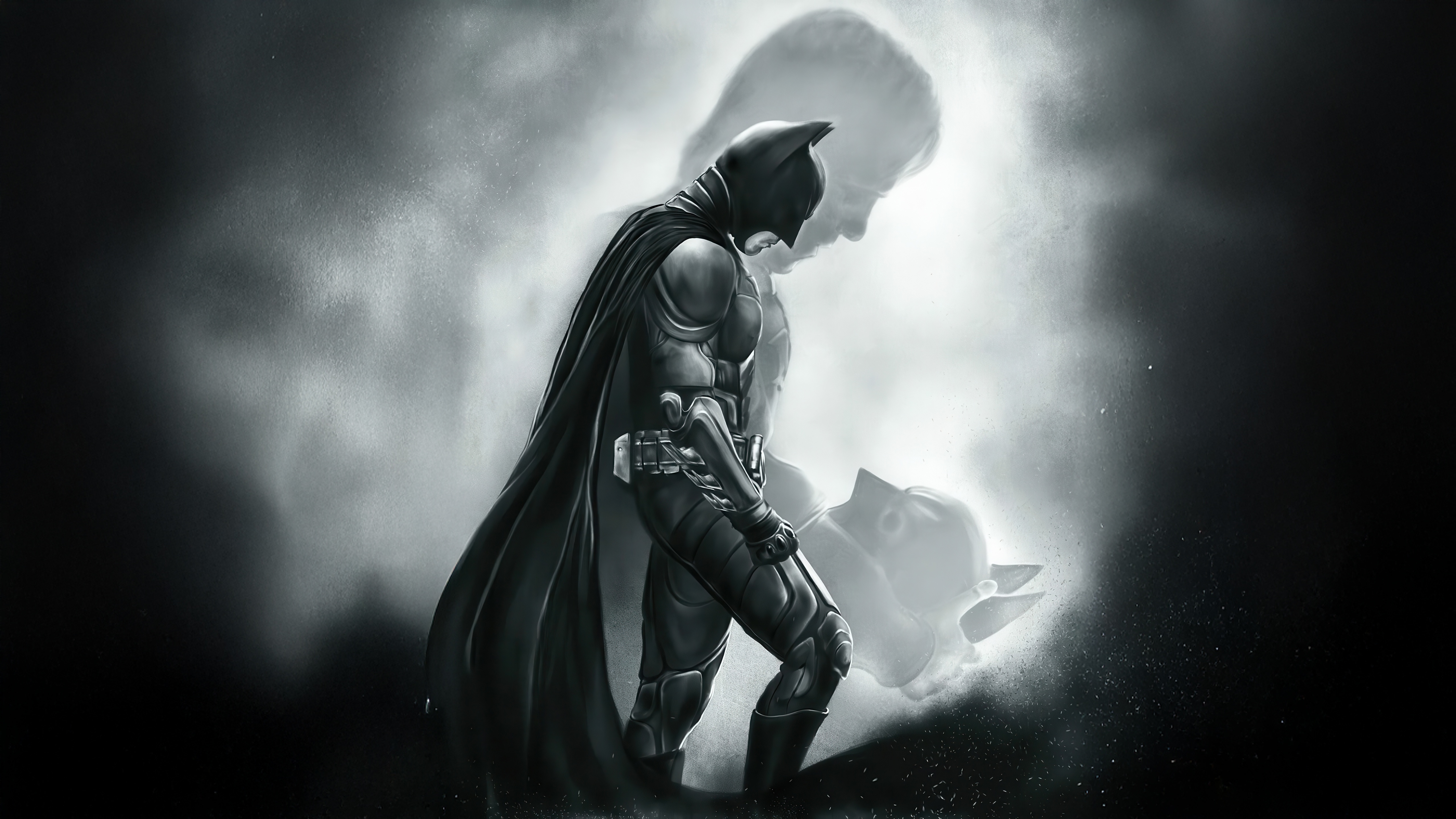 Batman The Vigilante in a Smoky Atmosphere HD Wallpaper