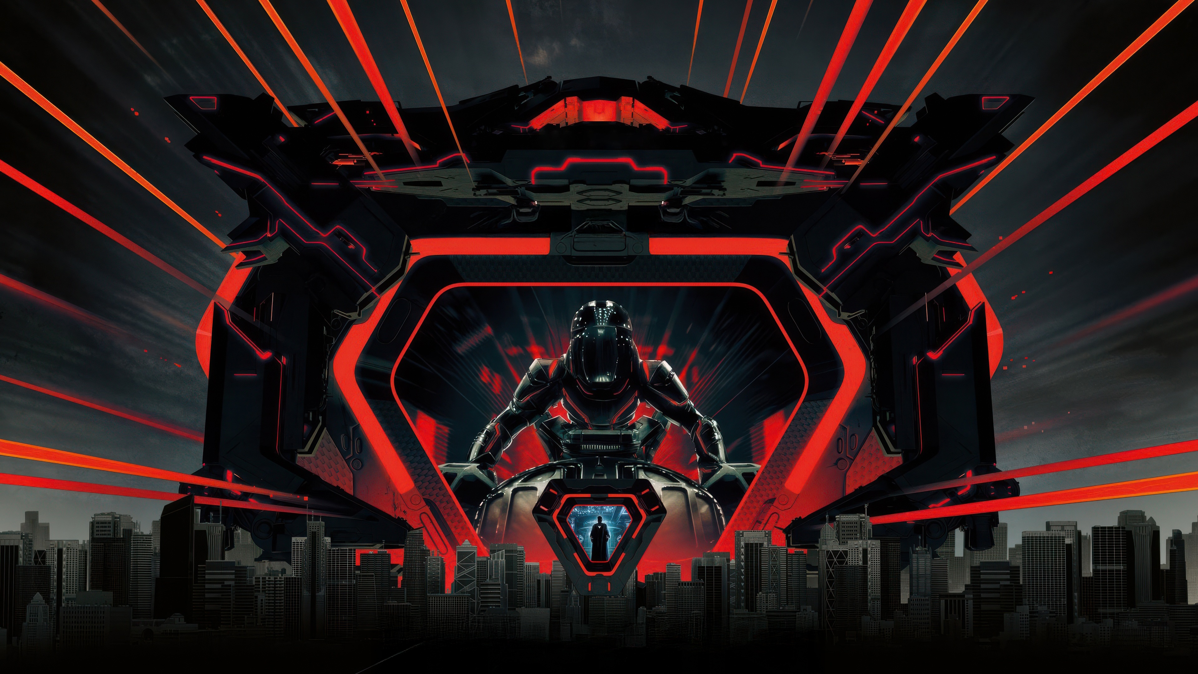 Tron Ares In The Grid HD Wallpaper