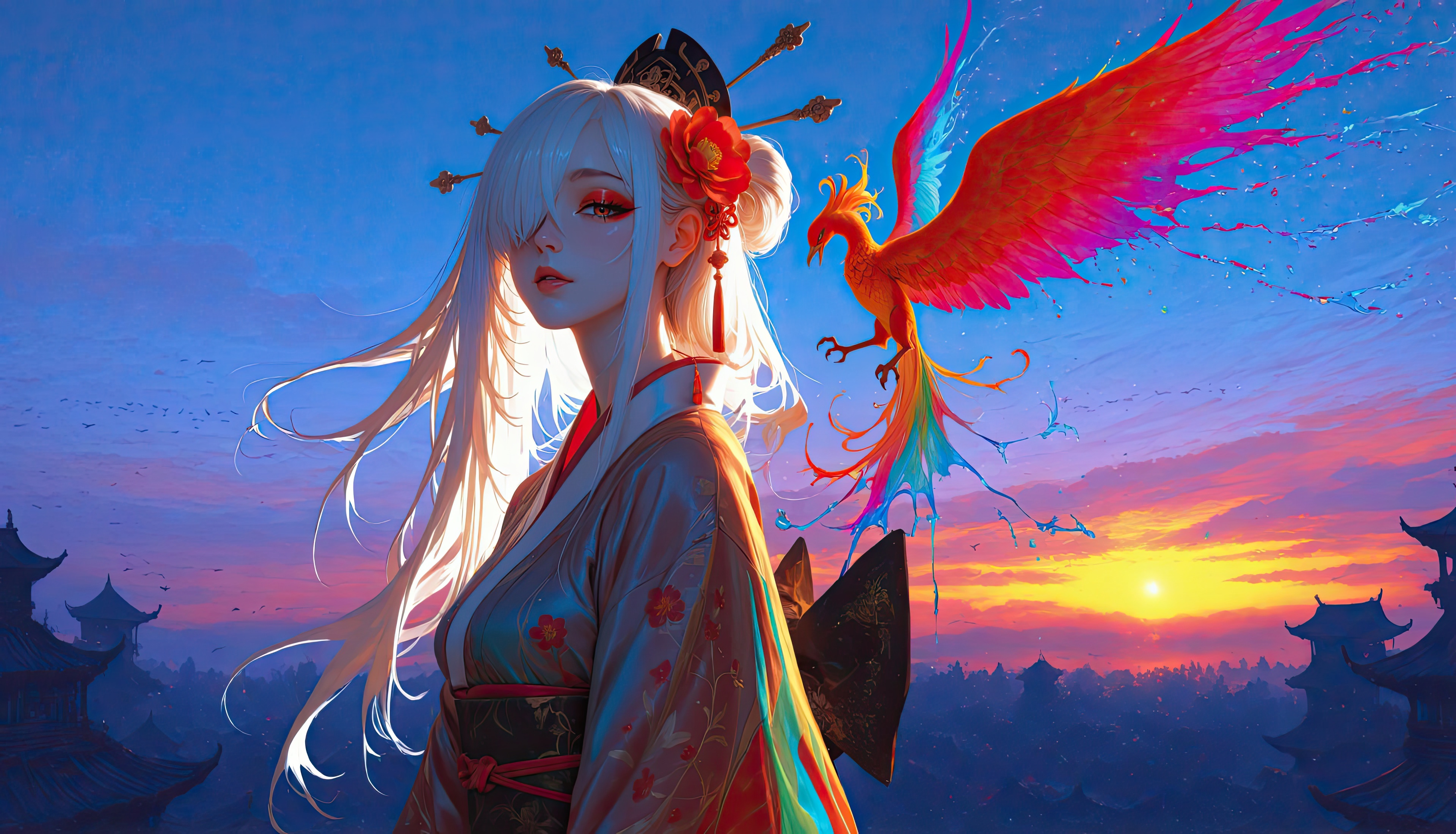 The Phoenix Maiden HD Wallpaper