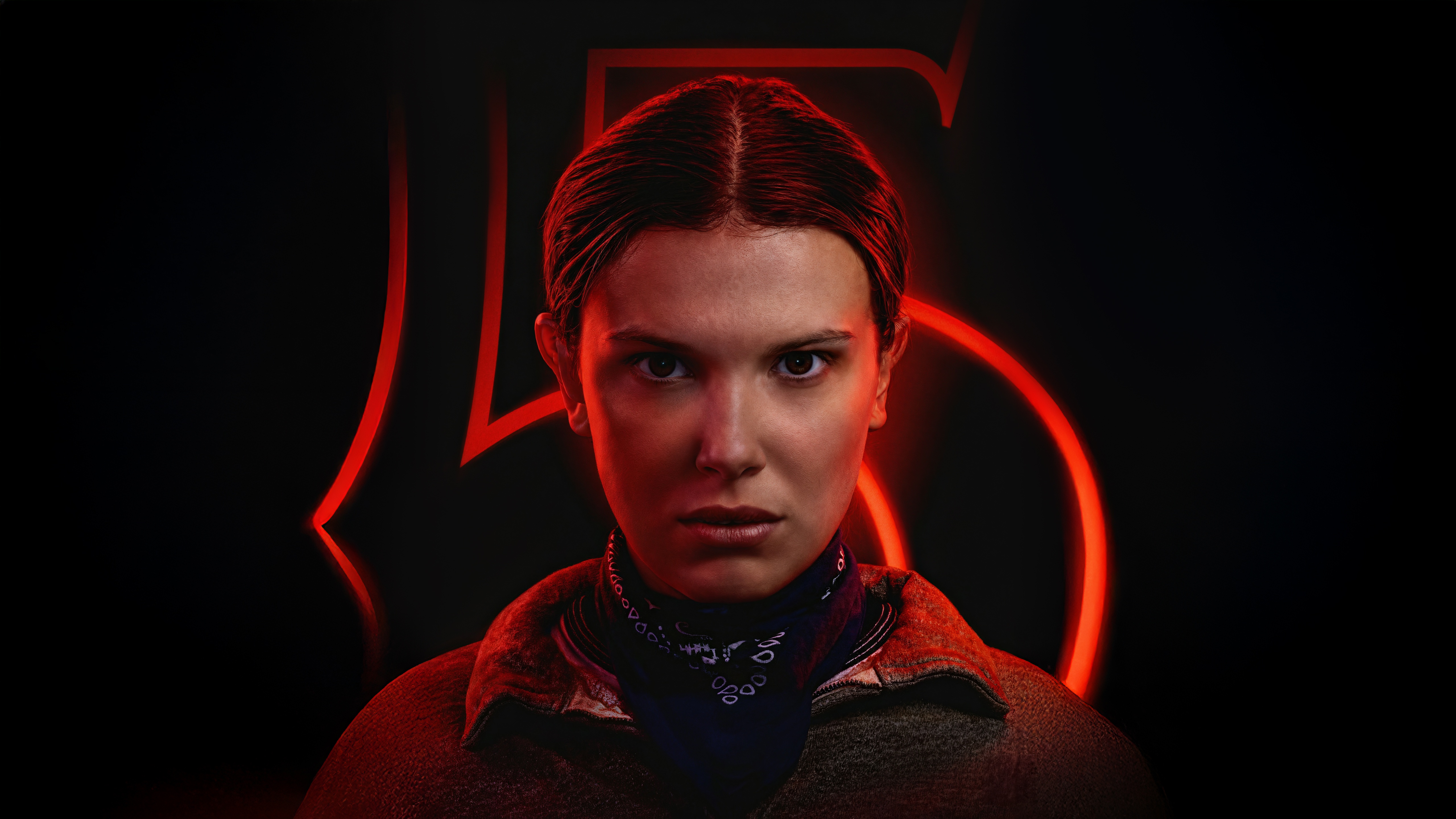 Millie Bobby Brown as Eleven in Stranger Things 5 HD Wallpaper