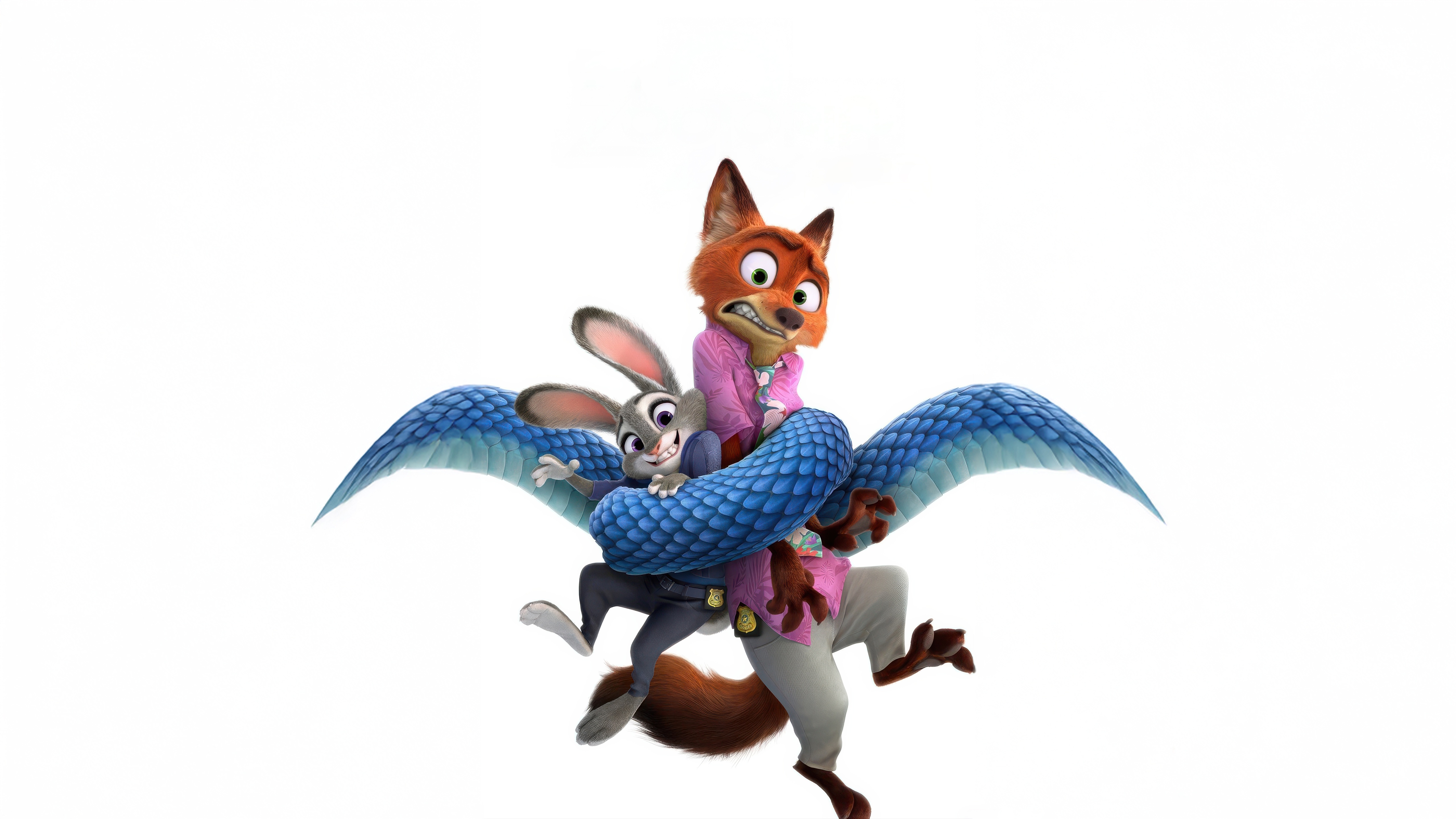 Nick Wilde and Judy Hopps in Zootopia HD Wallpaper