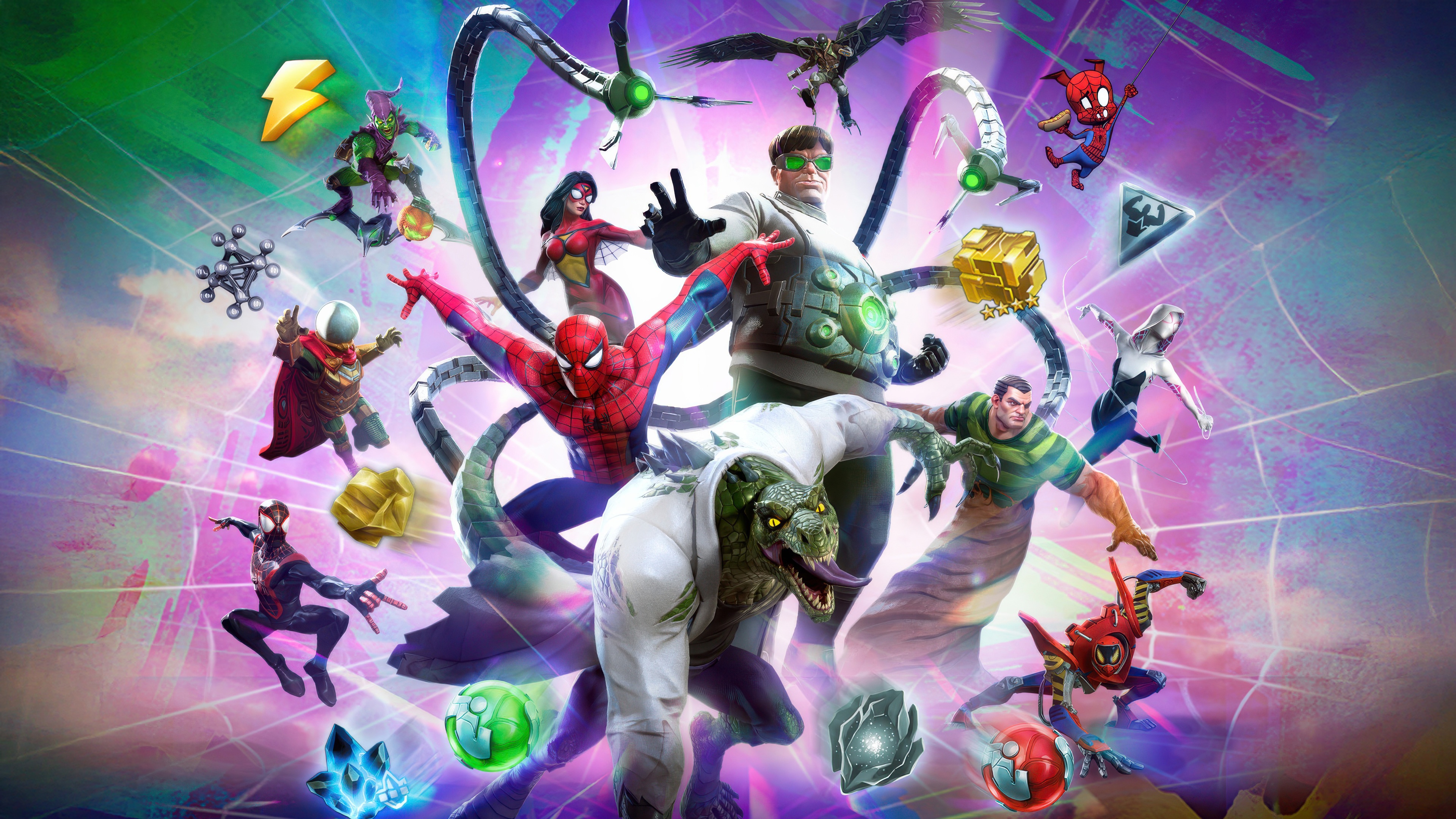 Sinister Six and Spider-Man Characters HD Wallpaper