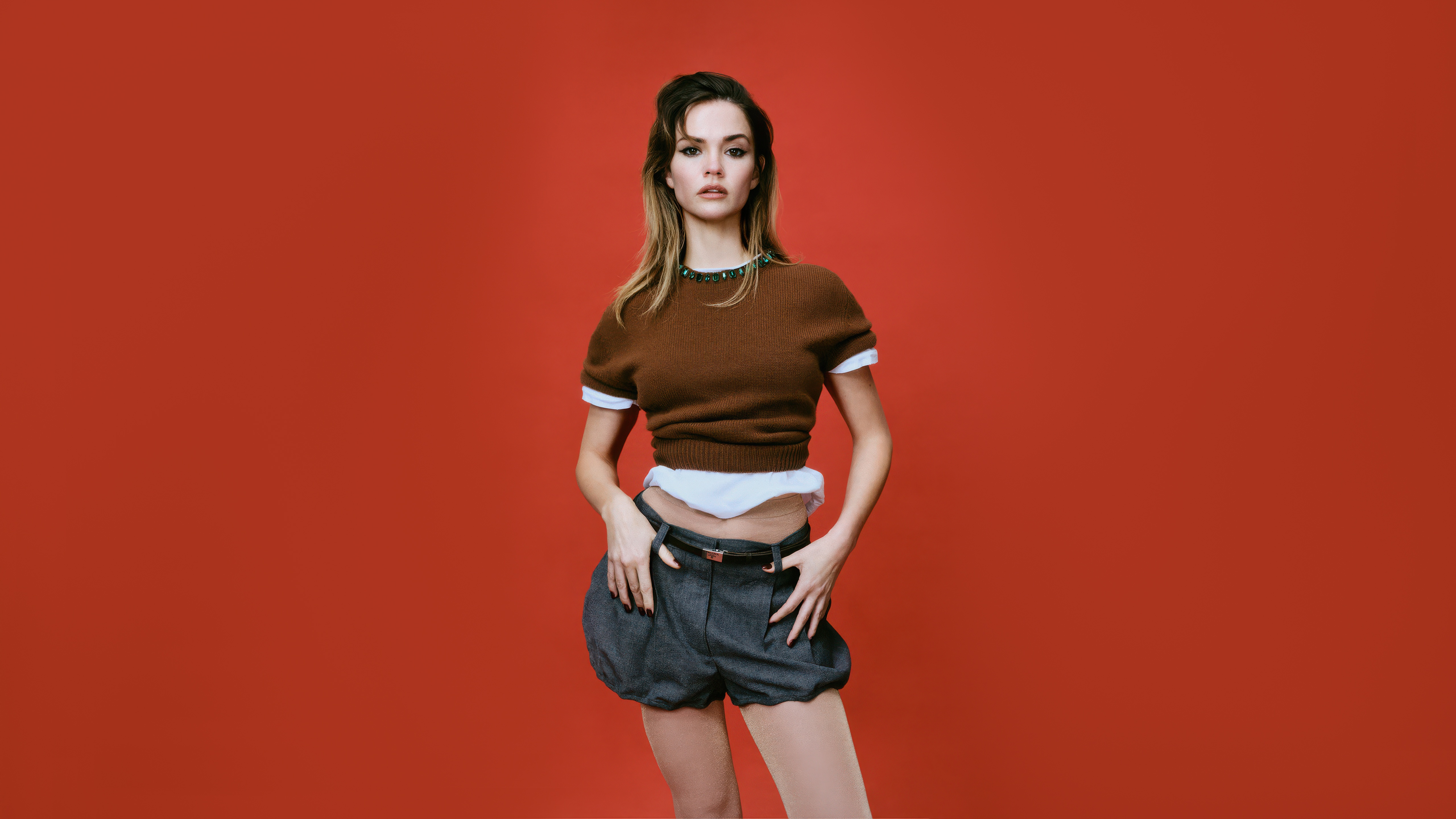 Maia Mitchell for Harper's Bazaar 2025 HD Wallpaper