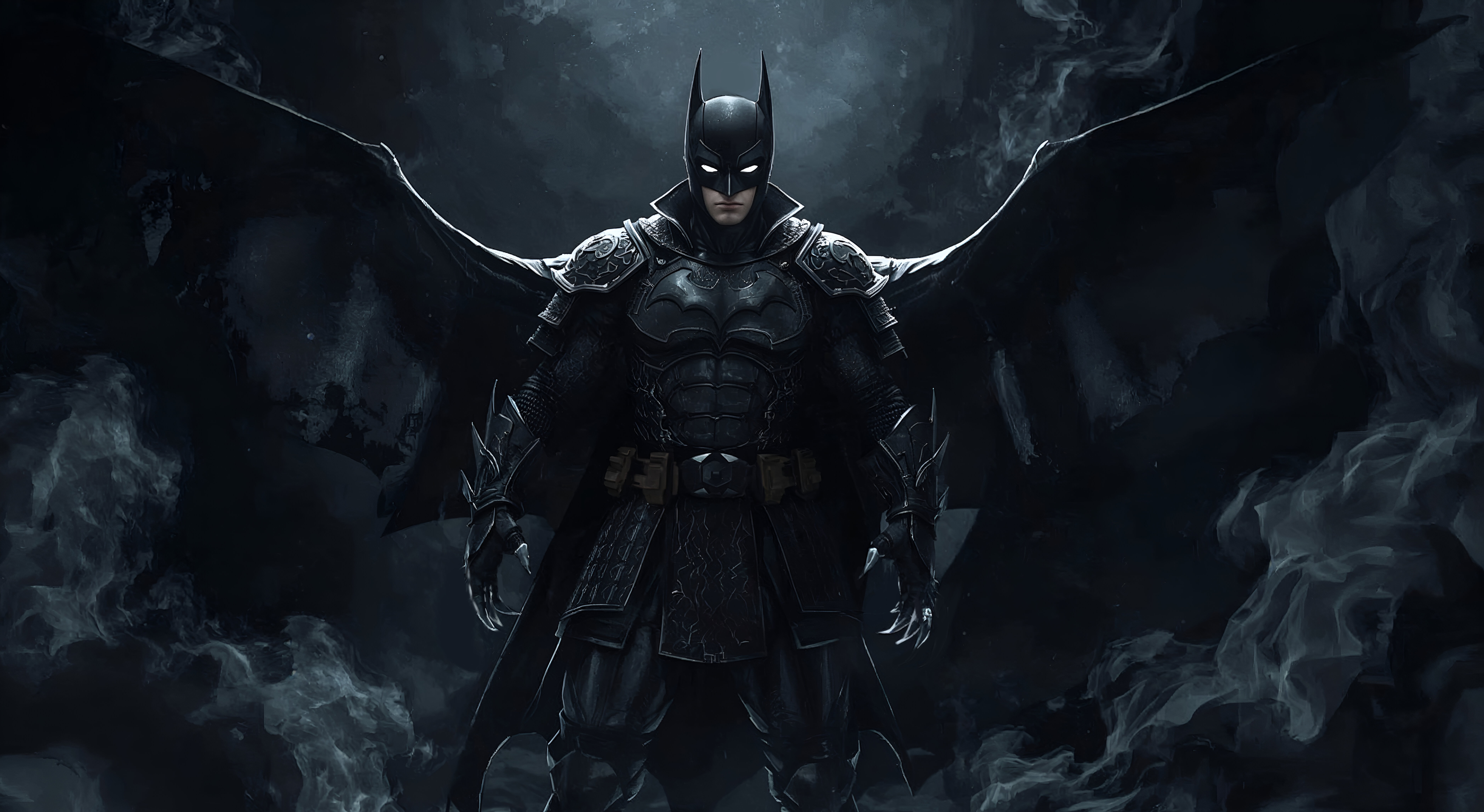 Batman Samurai with Wings HD Wallpaper
