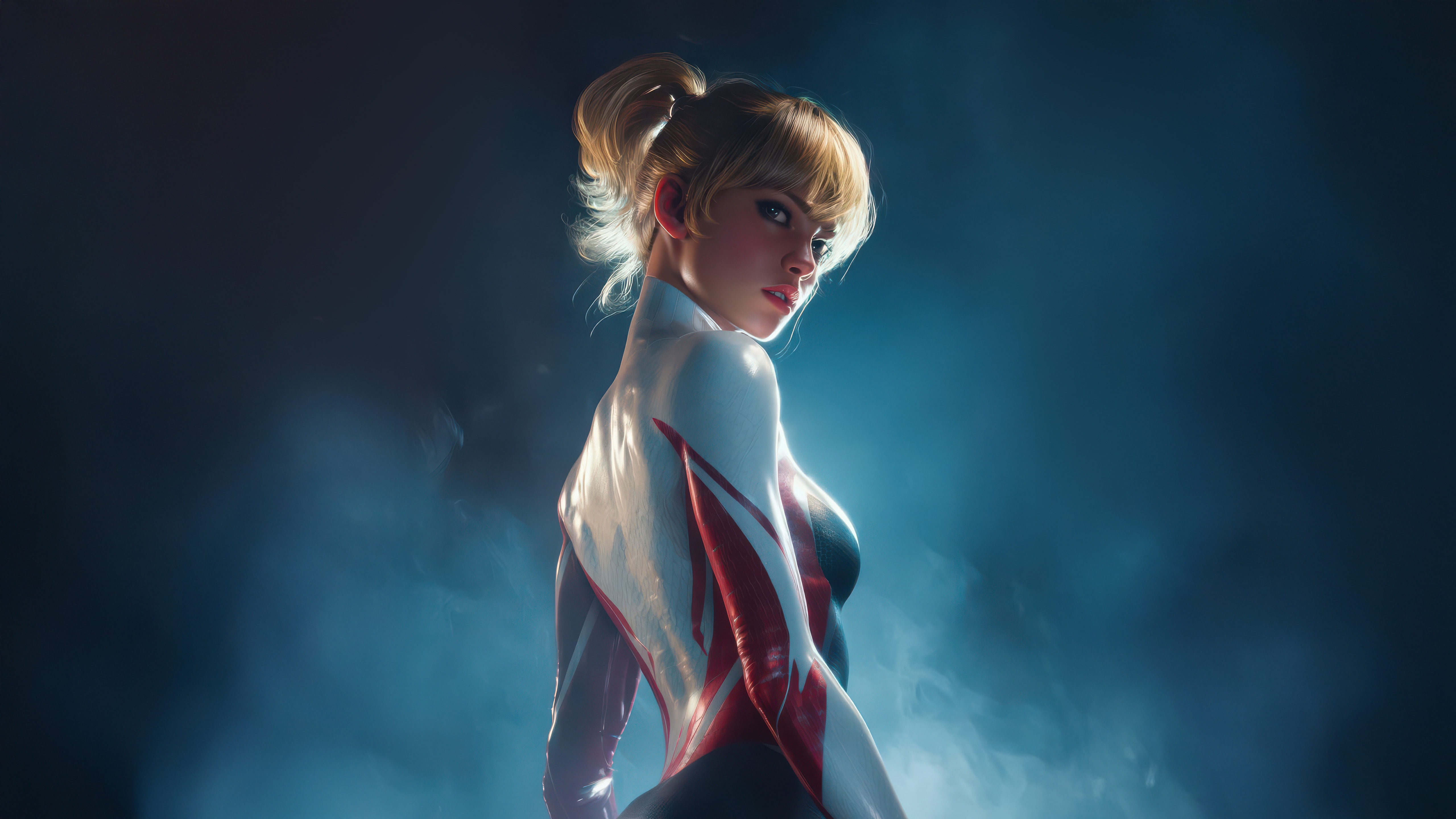 Gwen Stacy in a Spider-Man Suit HD Wallpaper