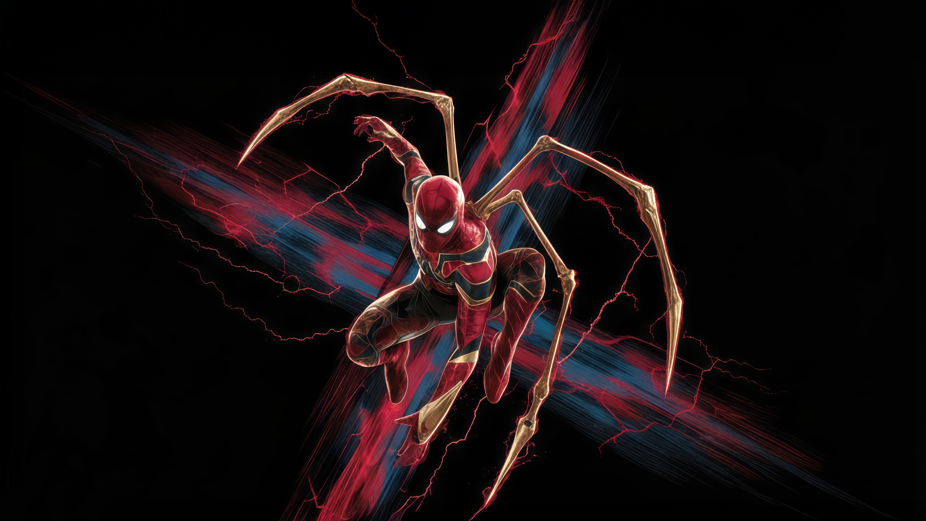 Iron Spider with Mechanical Arms HD Wallpaper
