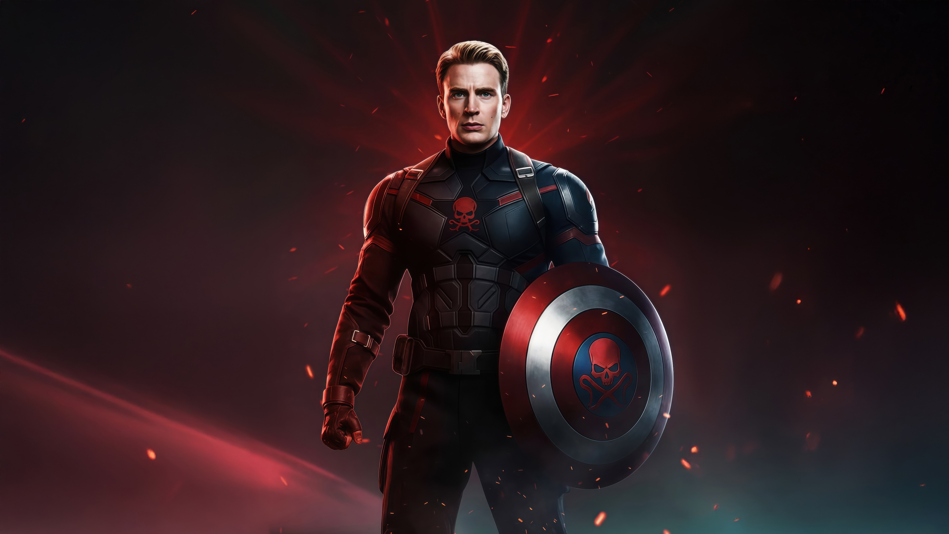 Captain Hydra with Shield HD Wallpaper