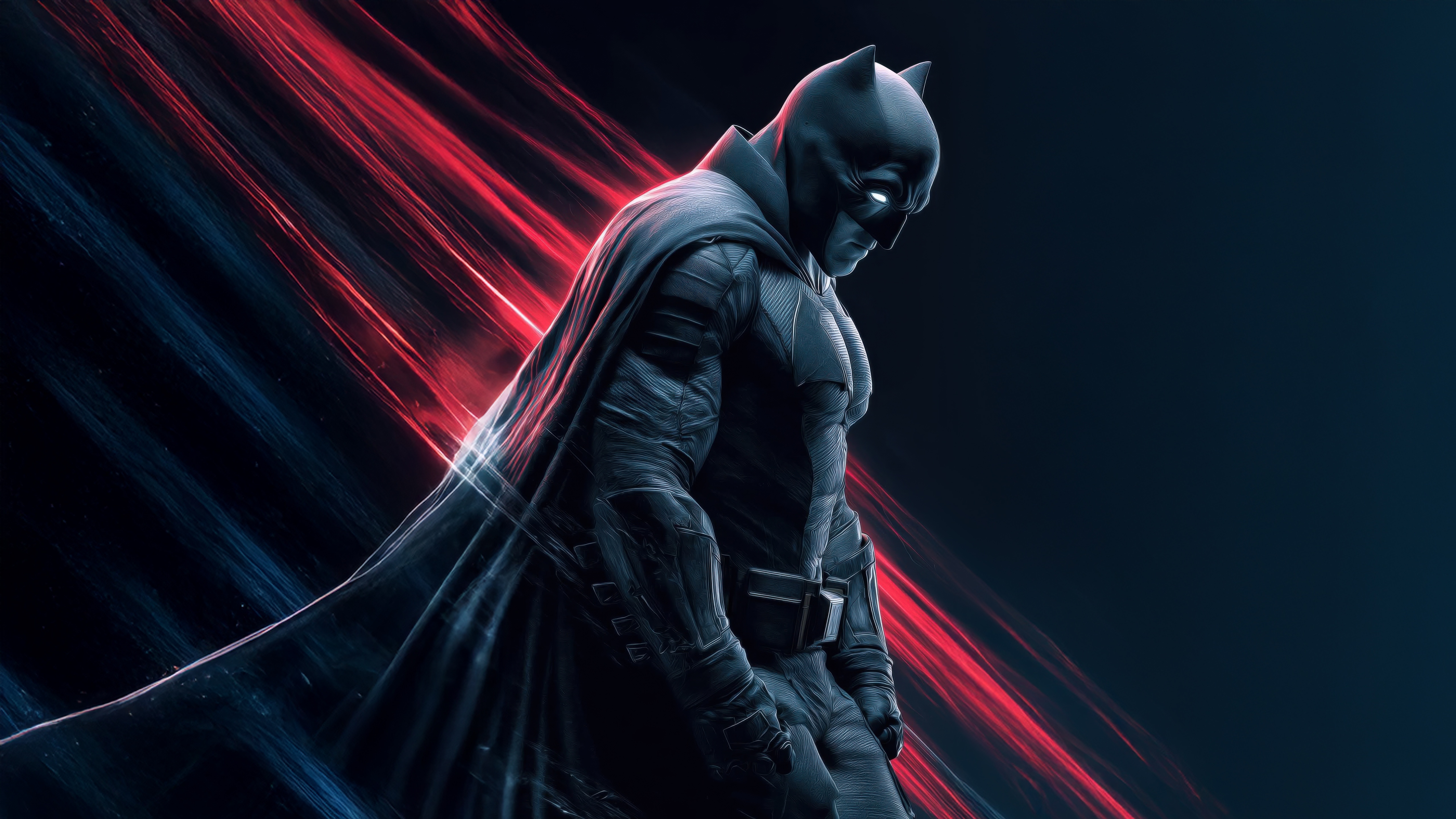Batman Standing Guard Over Gotham City HD Wallpaper