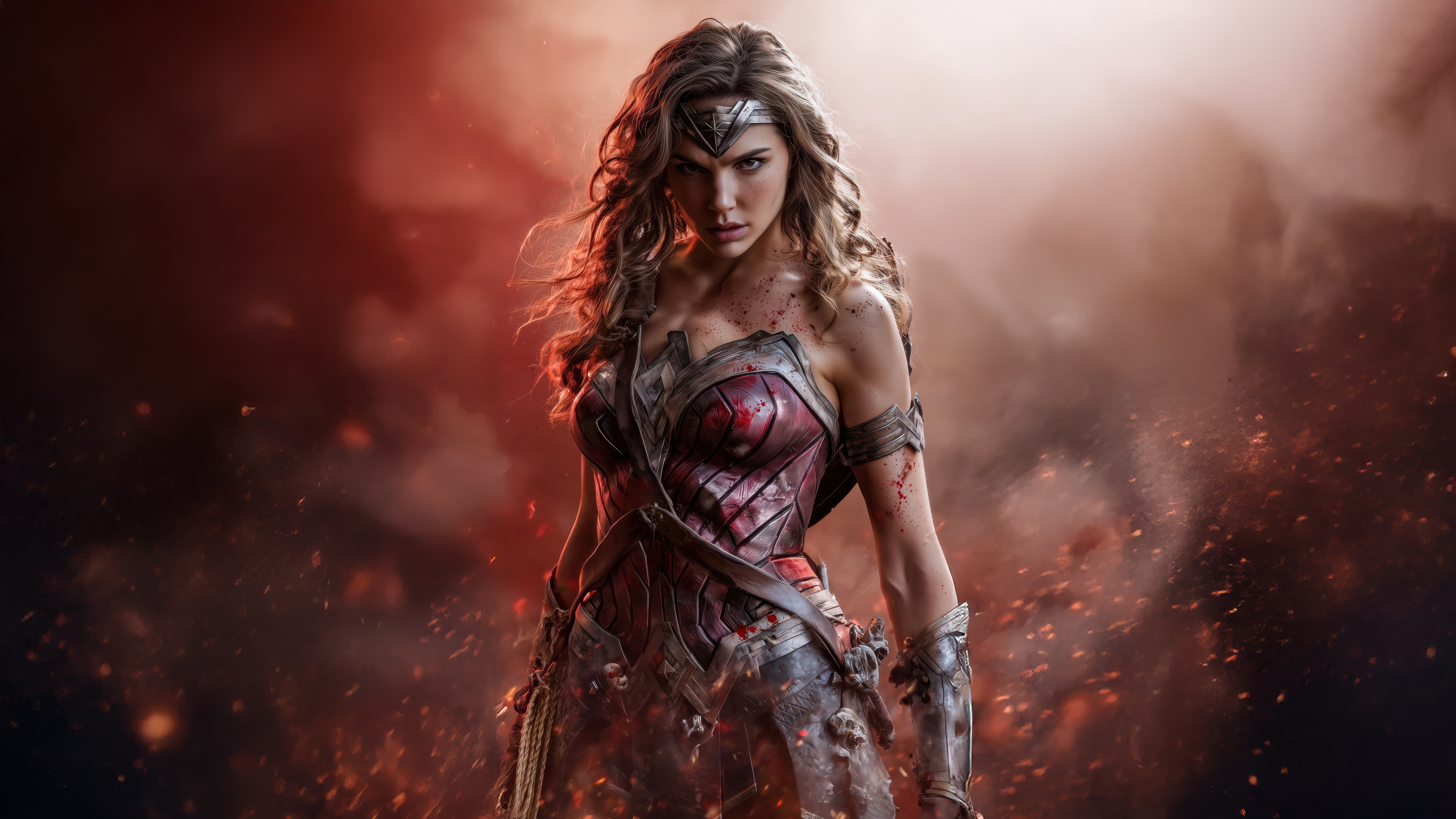 Wonder Woman in battle HD Wallpaper