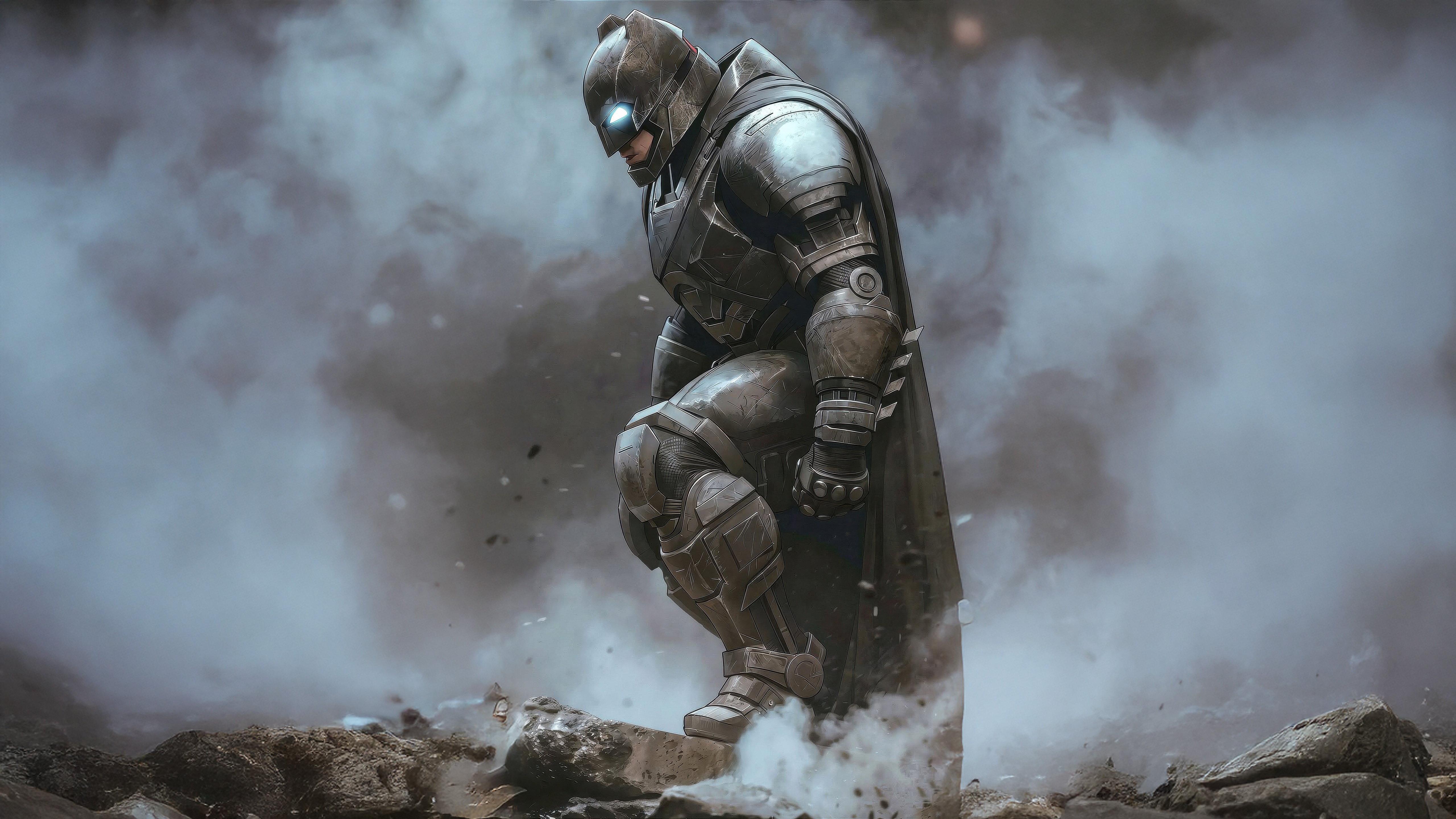 Batman in Armored Suit HD Wallpaper