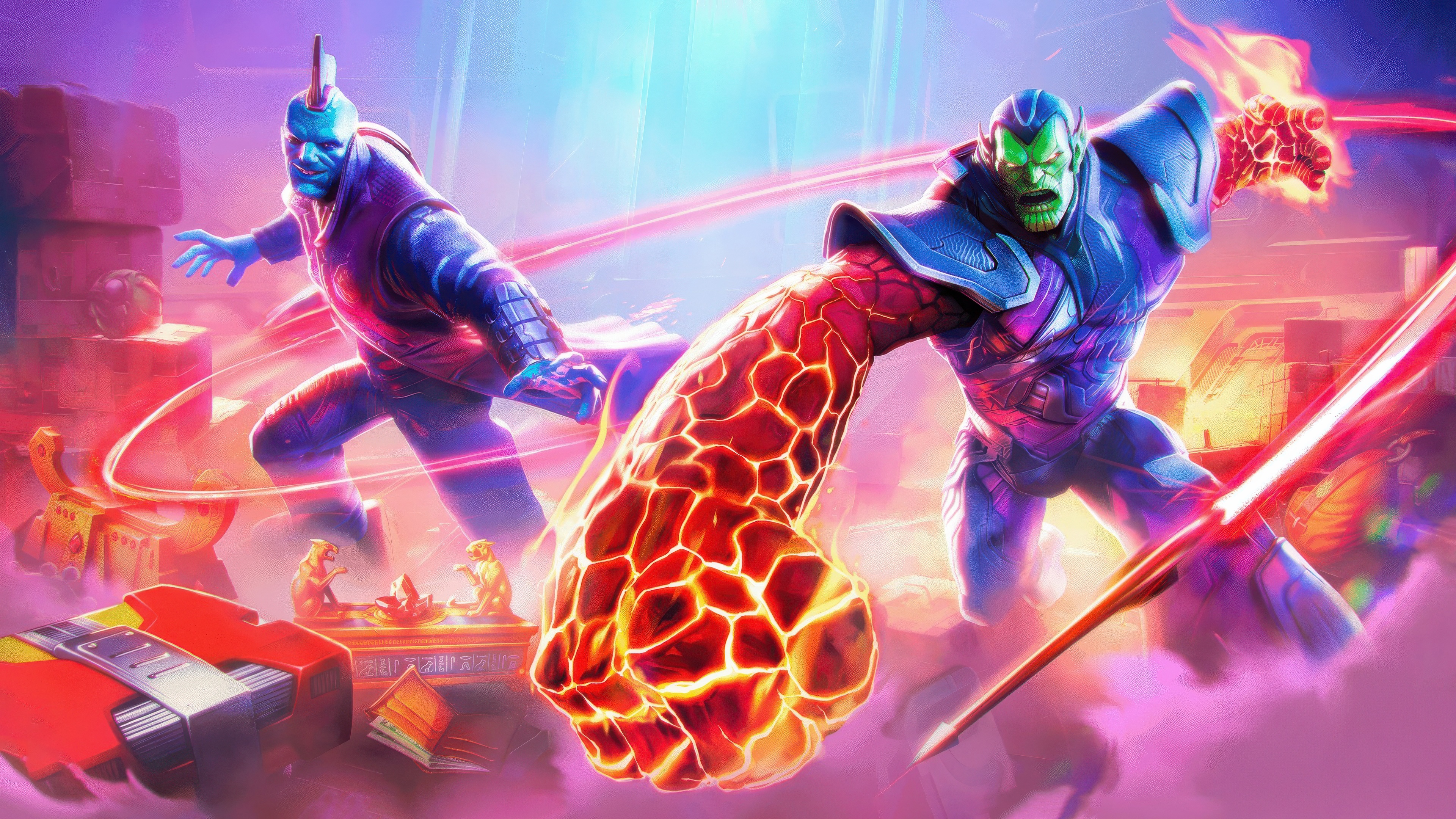 Yondu and Super Skrull in Contest of Champions HD Wallpaper