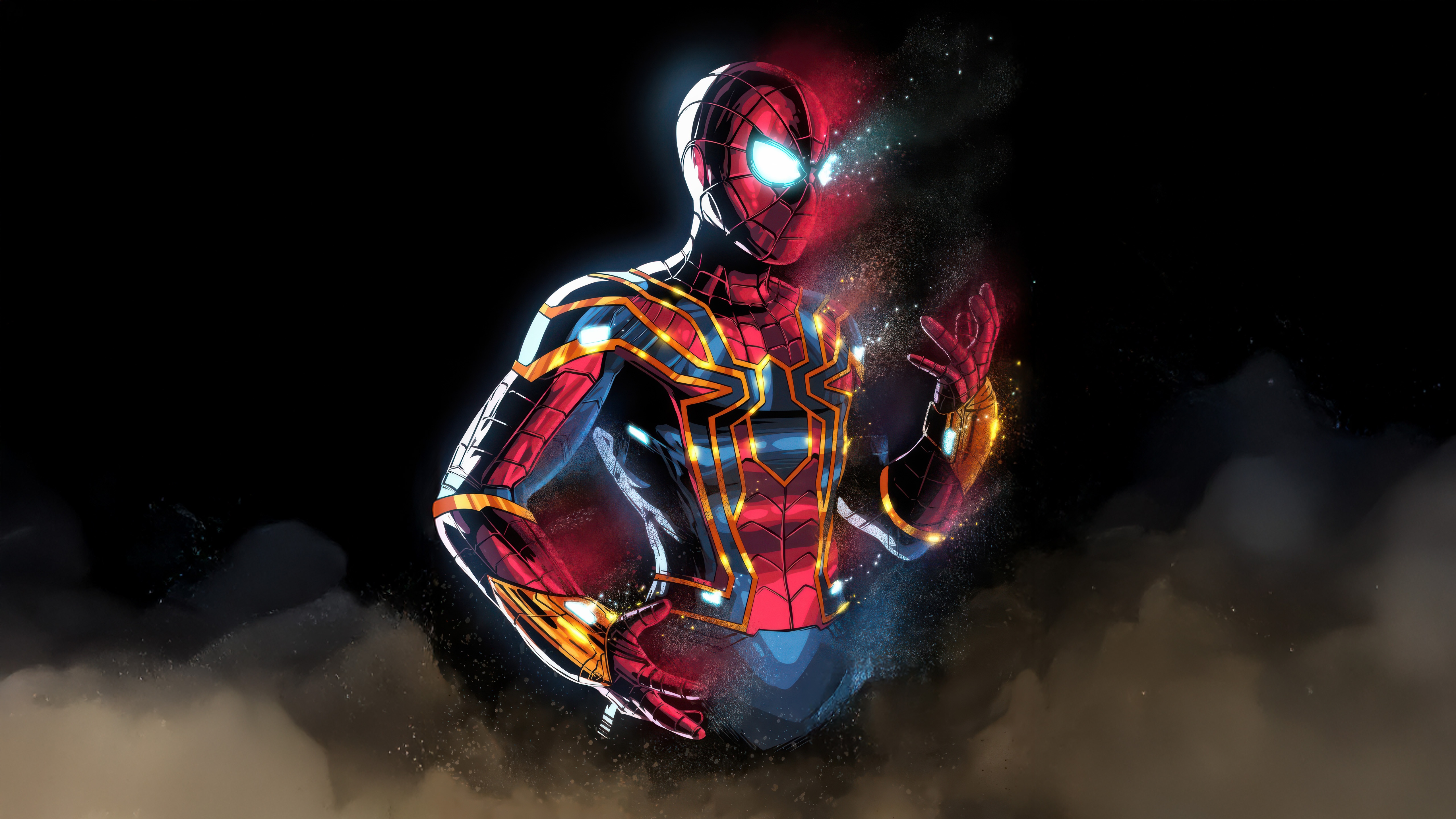 Spider-Man in the Iron Spider Suit HD Wallpaper