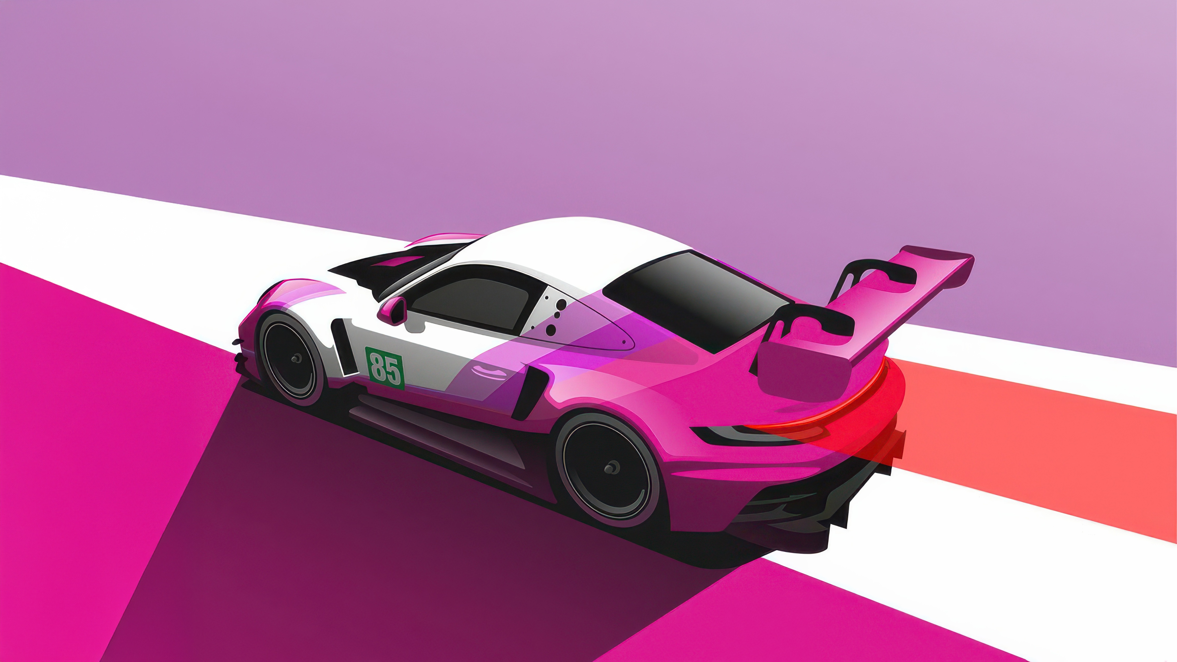 Iron Dames Porsche 85 at Barcelona HD Wallpaper