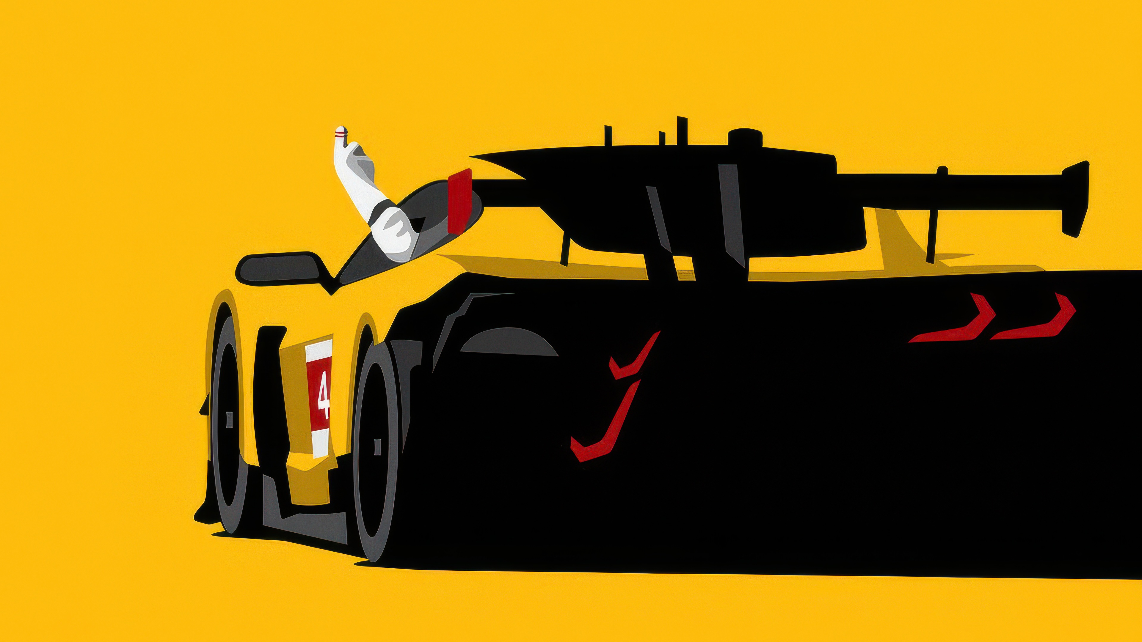 Rolex 24 At Daytona Corvette with Driver HD Wallpaper