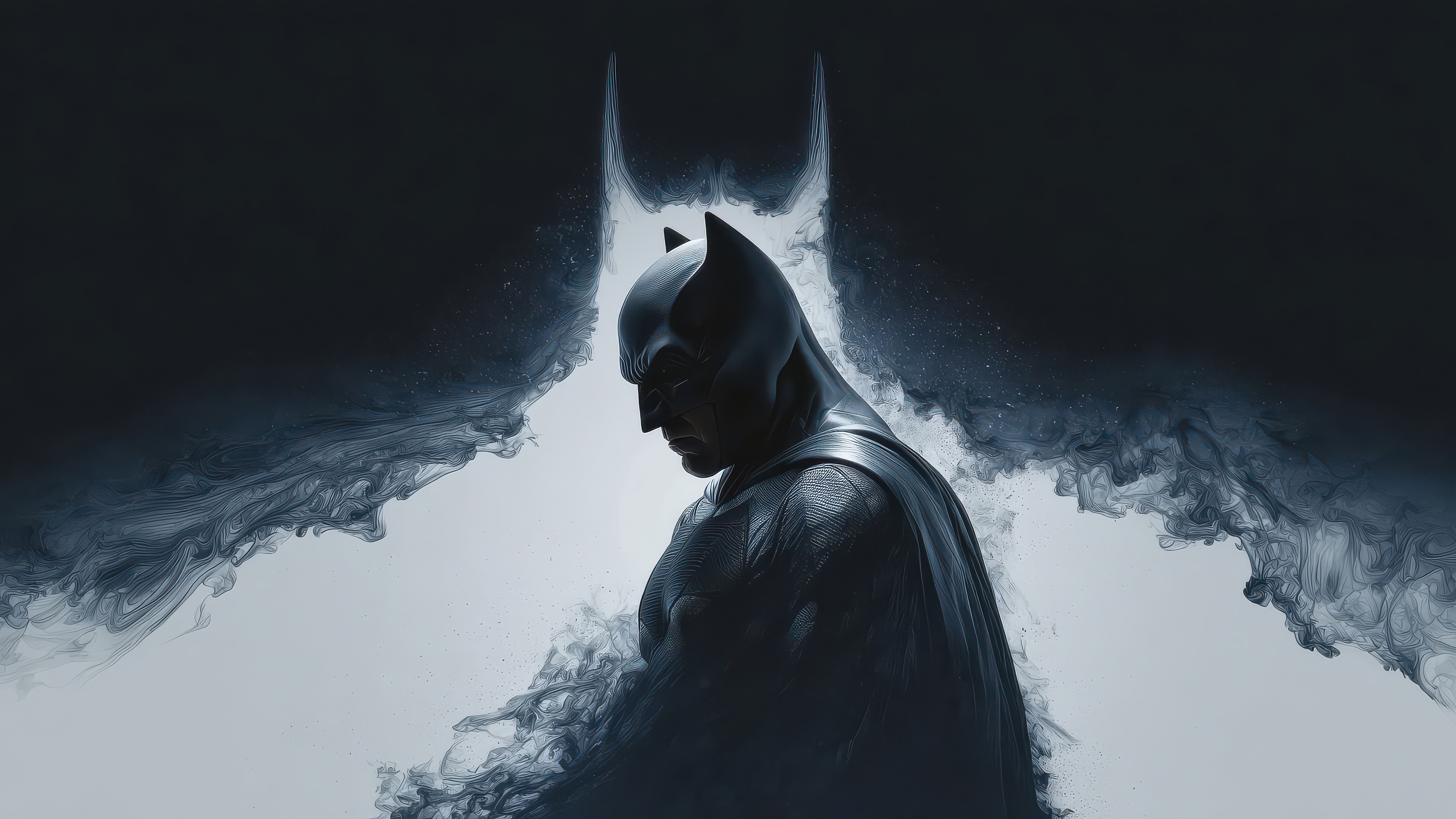 Batman in Smoke HD Wallpaper
