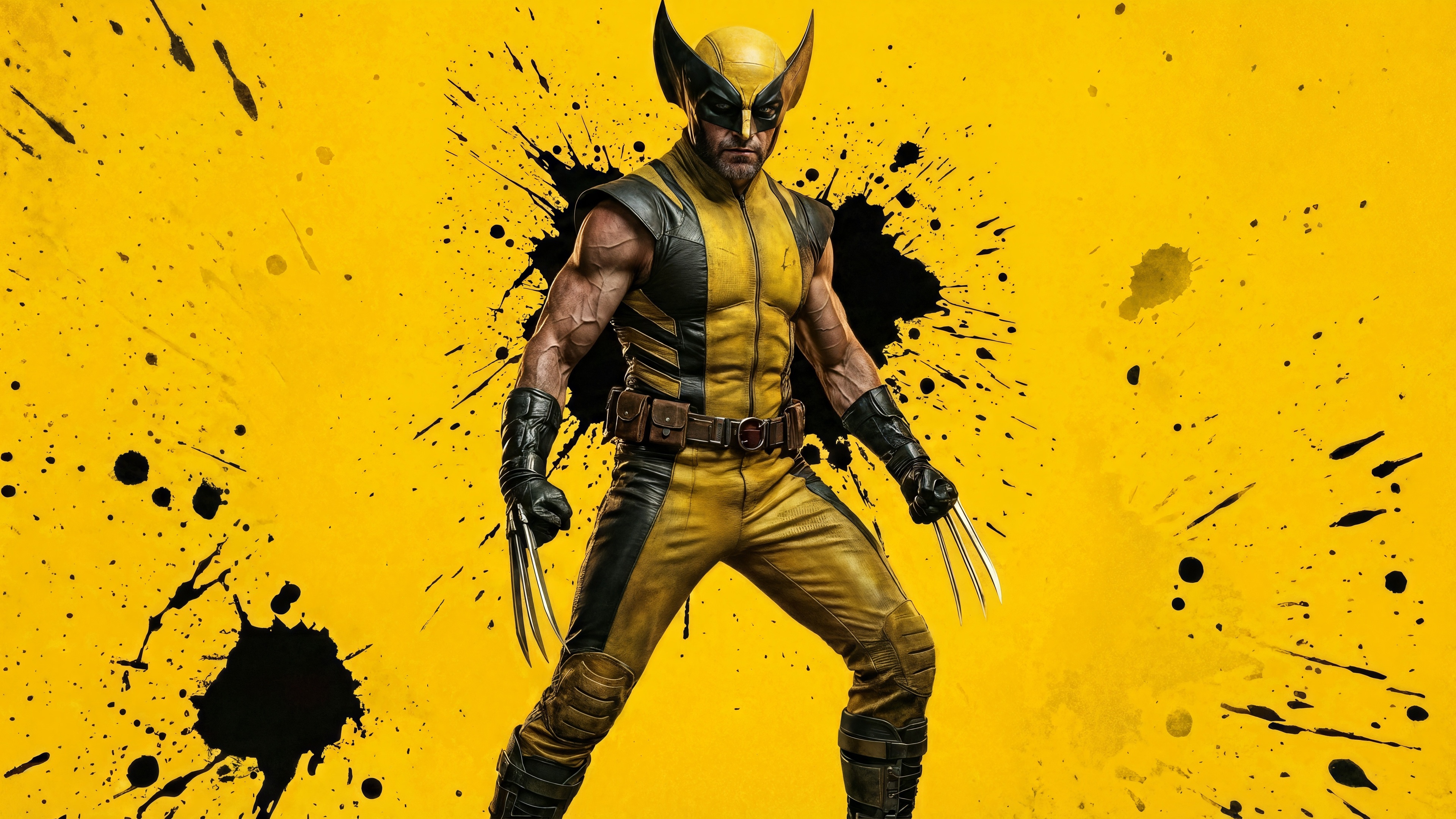 Wolverine in his classic yellow and black costume HD Wallpaper
