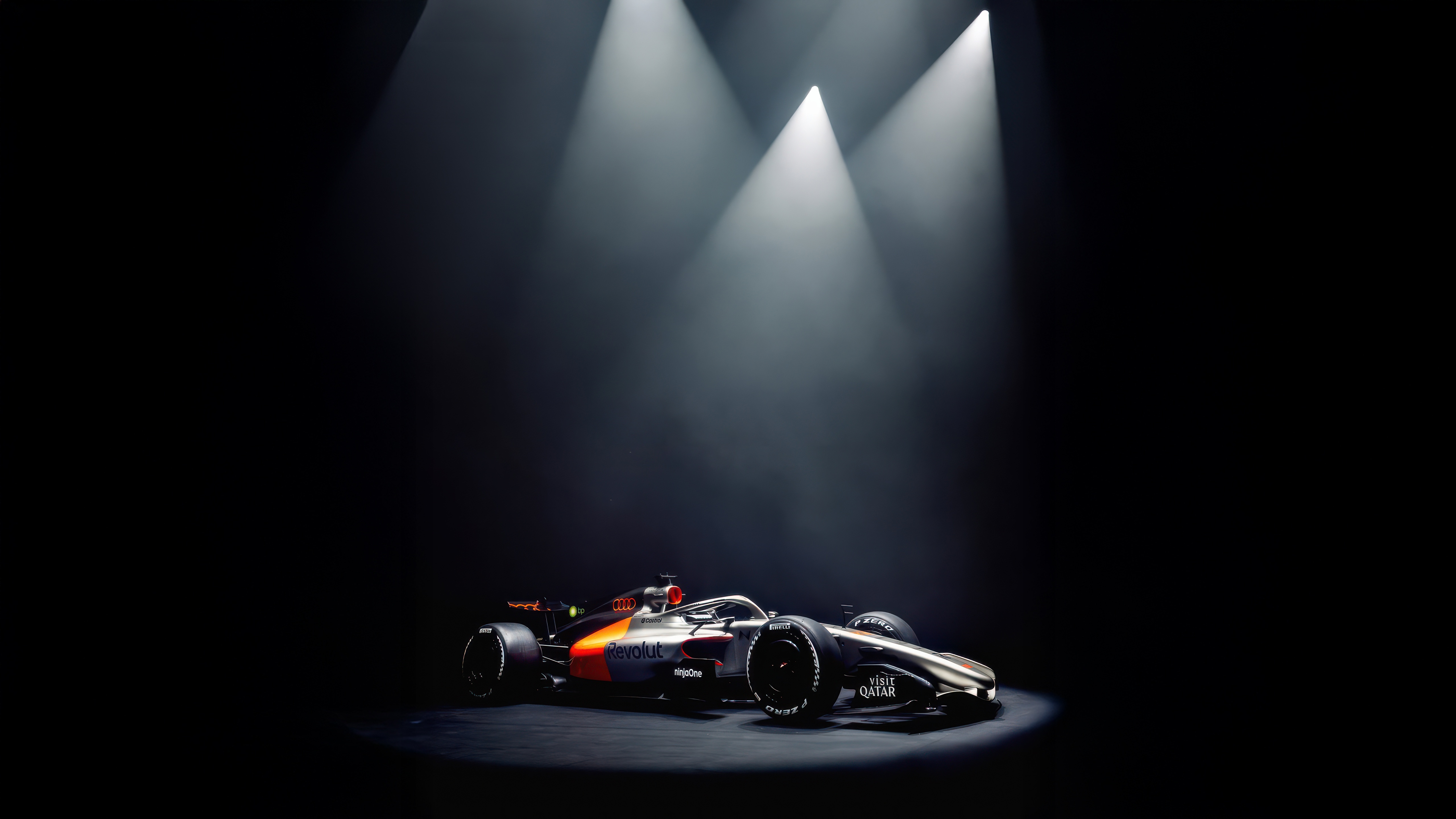 McLaren Formula 1 Car in Spotlight HD Wallpaper