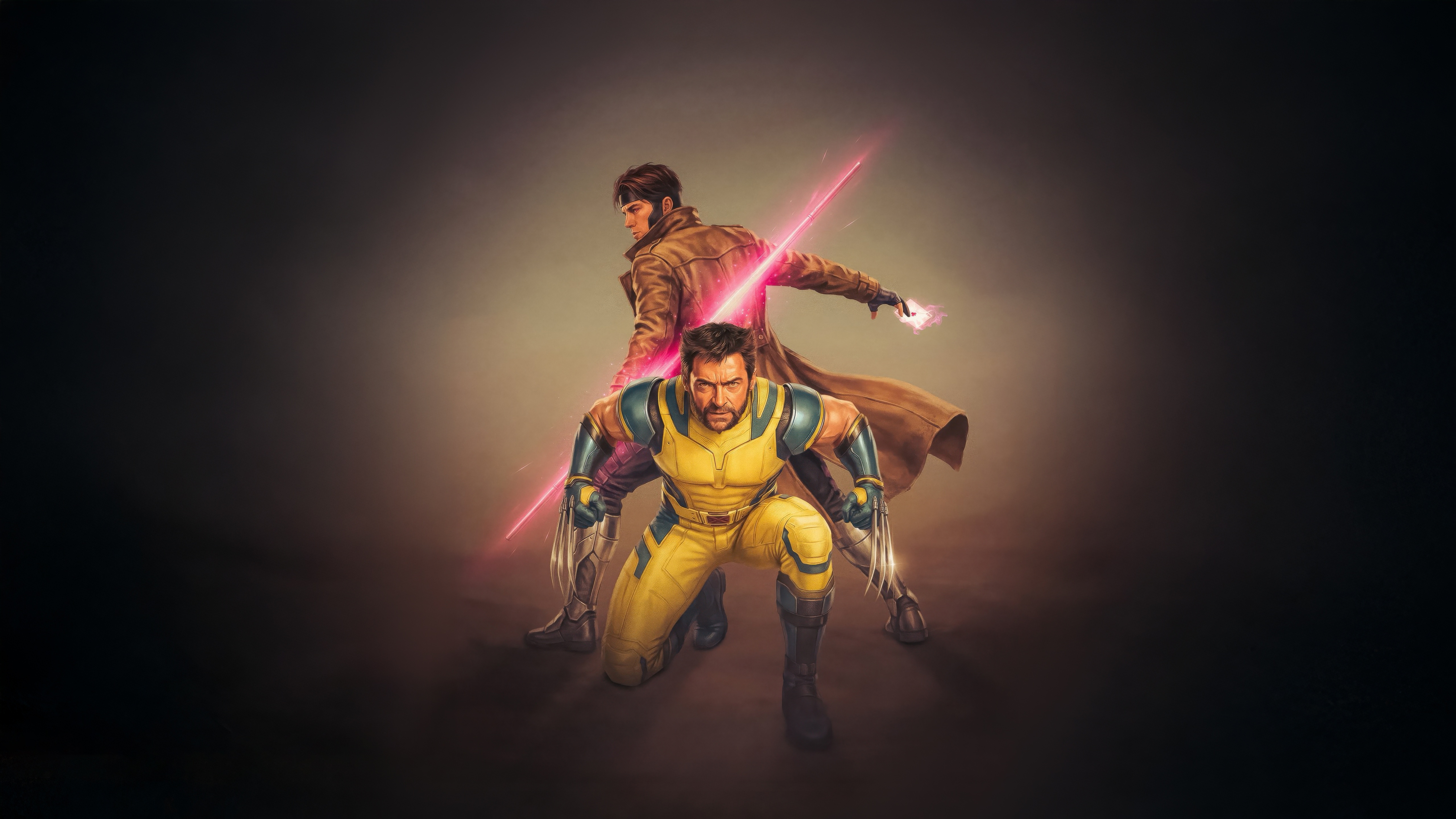 Wolverine and Gambit with Mythic Powers HD Wallpaper