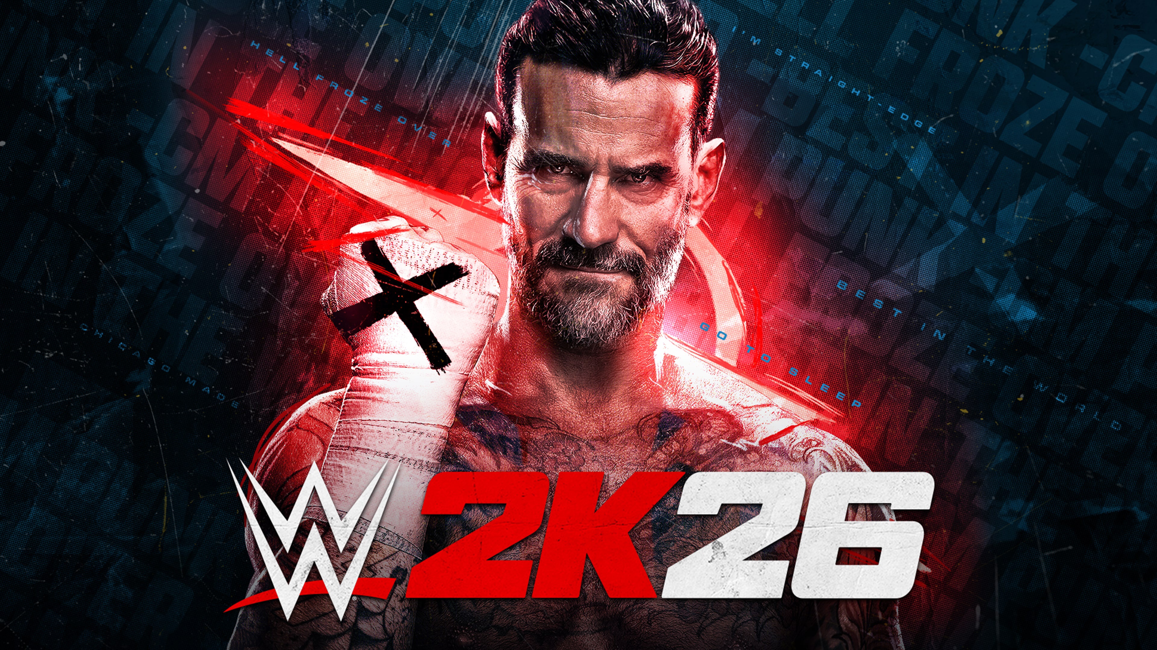 WWE 2K26 CM Punk HD Wallpaper