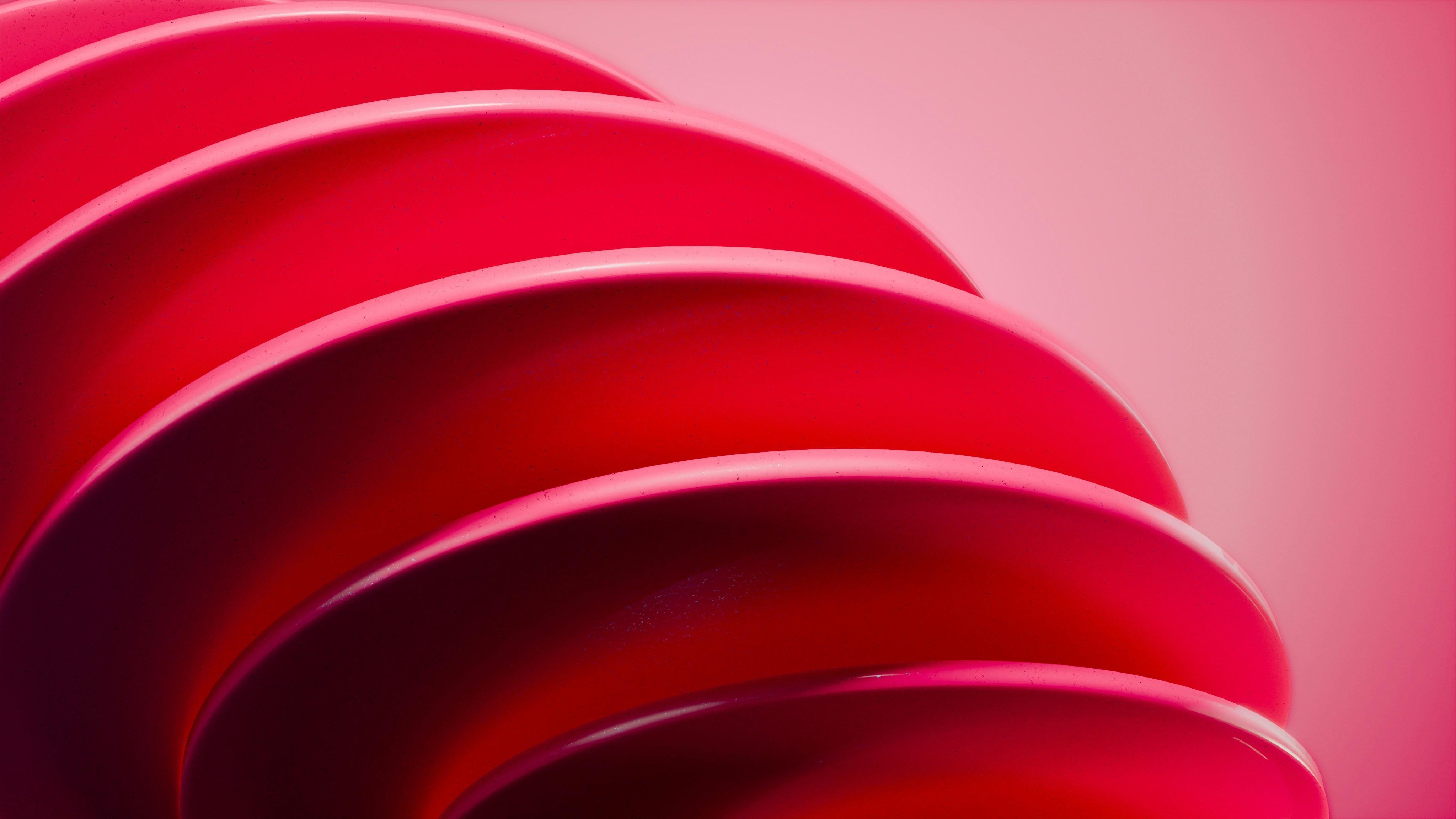 Abstract red curves with gradient HD Wallpaper