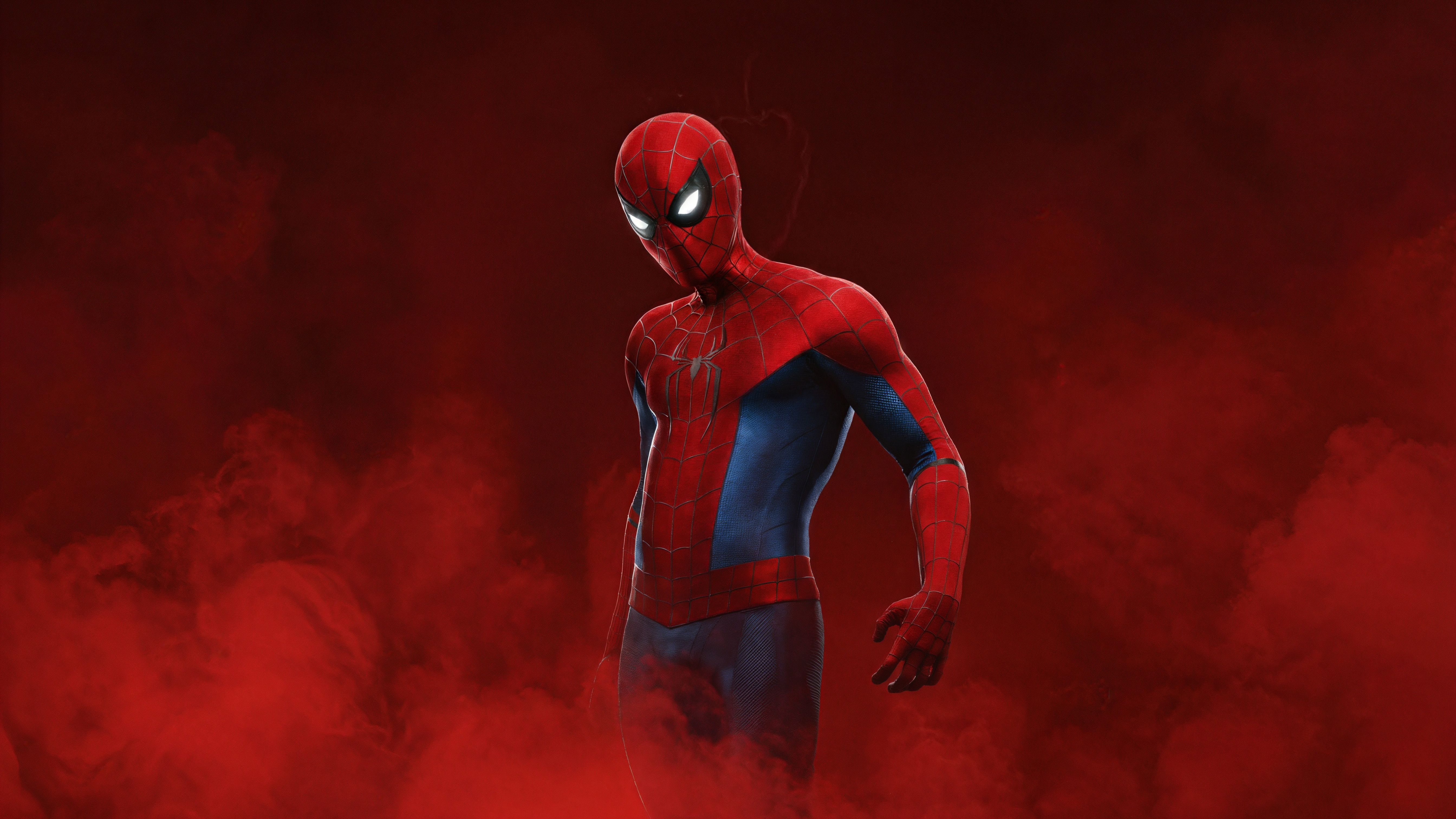 Spider-Man in Red and Blue Suit HD Wallpaper