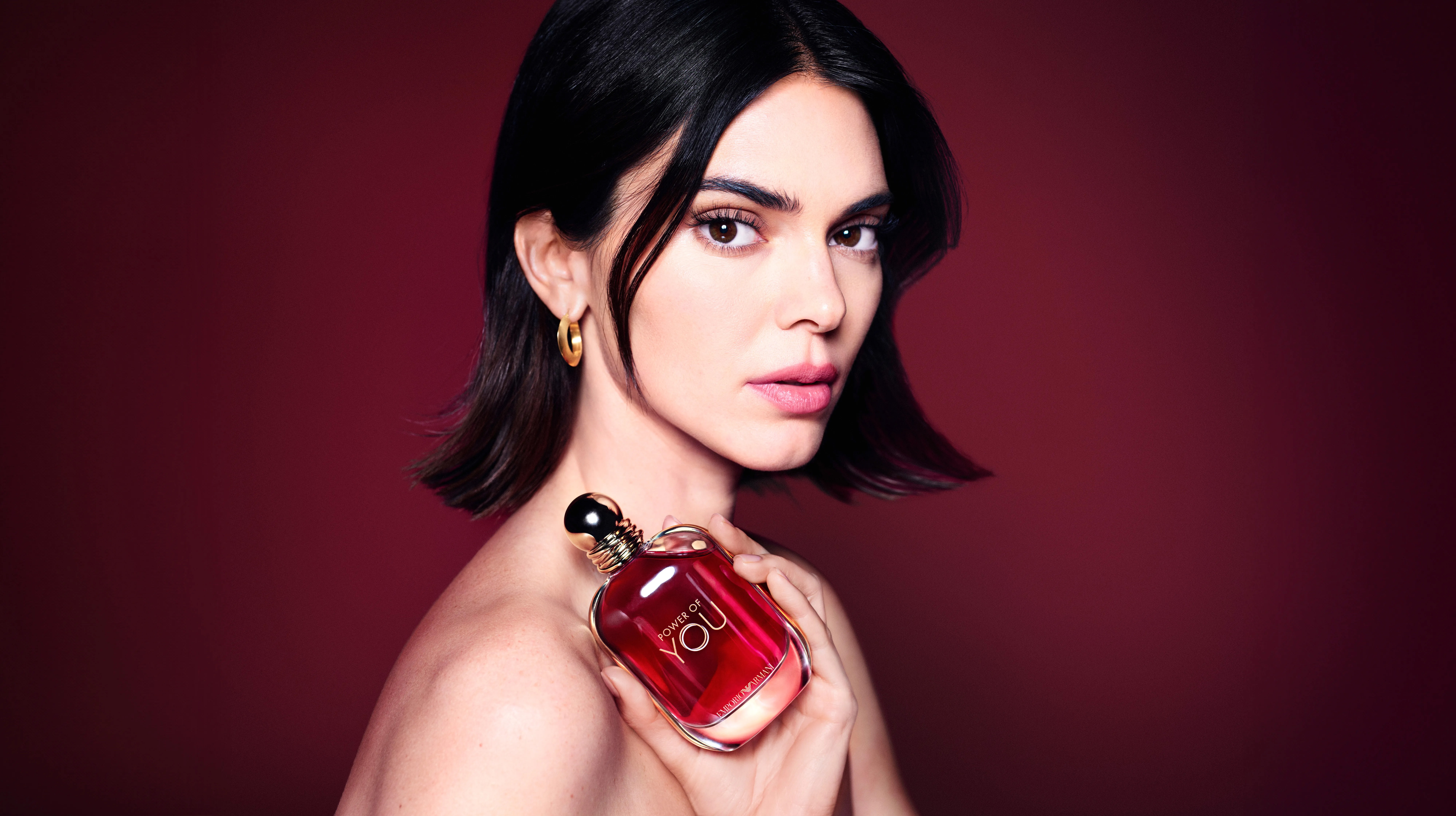 Kendall Jenner with Emporio Armani "Power of You" Fragrance HD Wallpaper