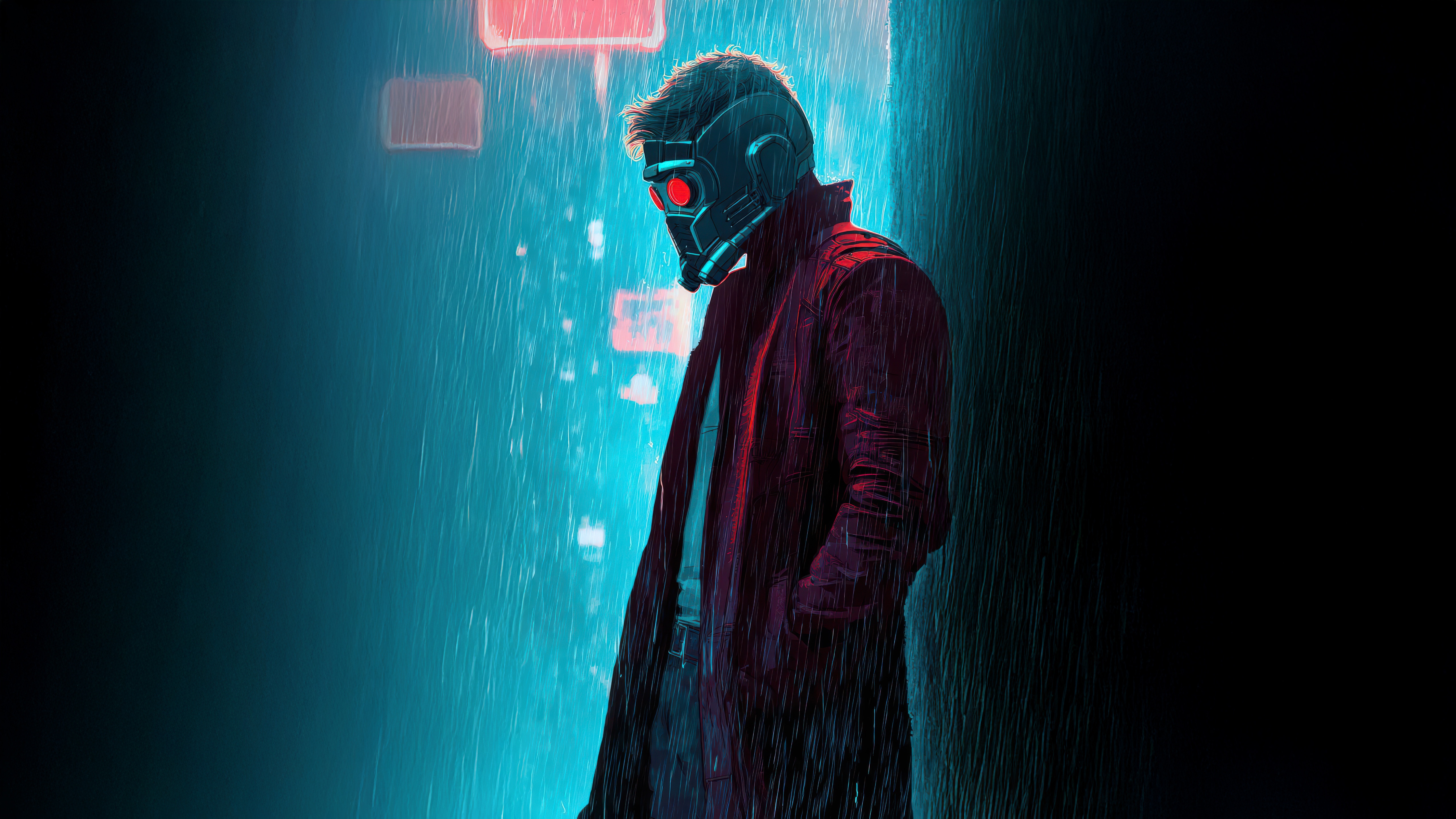 Star Lord in the rain HD Wallpaper