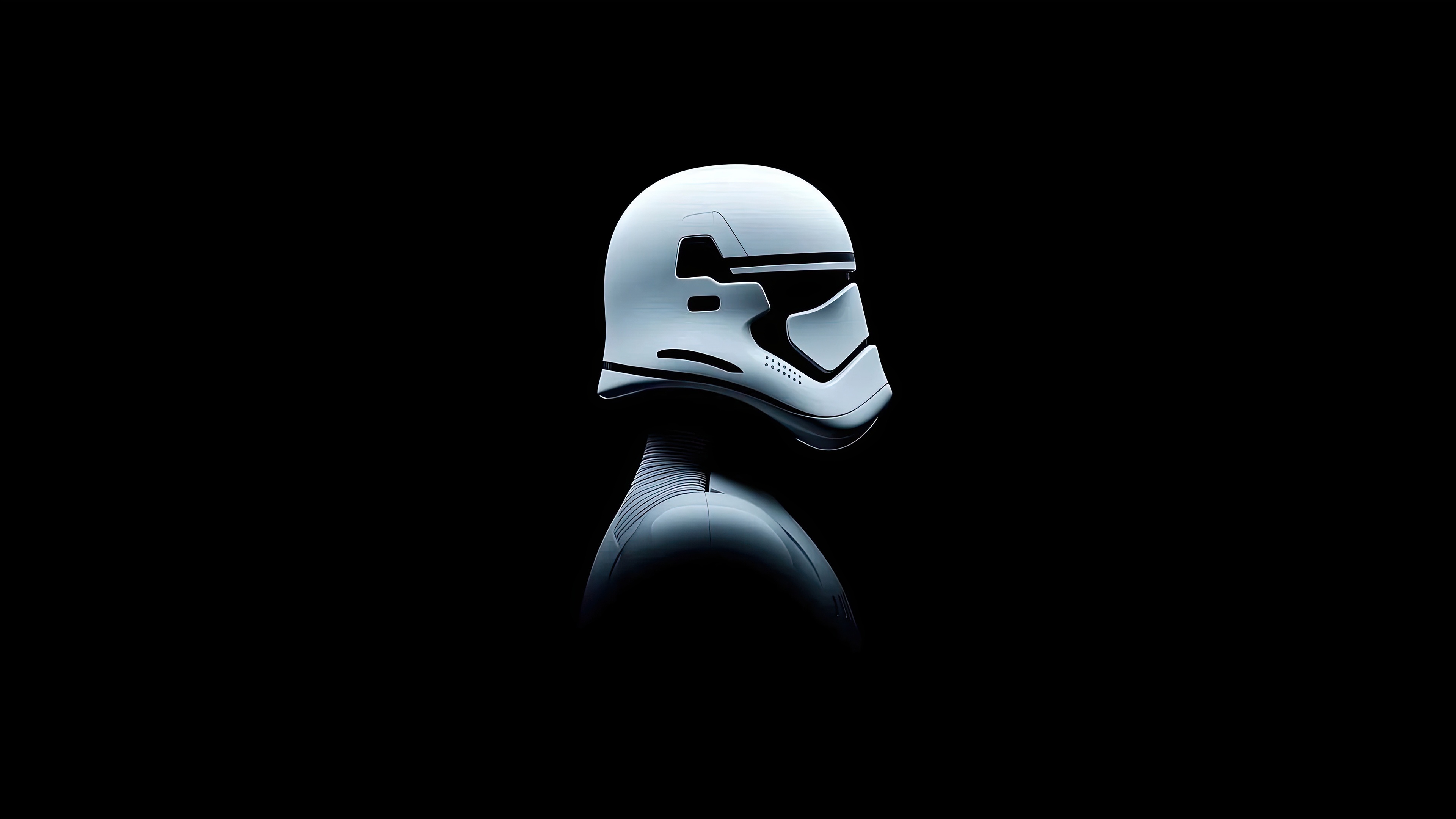 First Order Stormtrooper Helmet HD Wallpaper