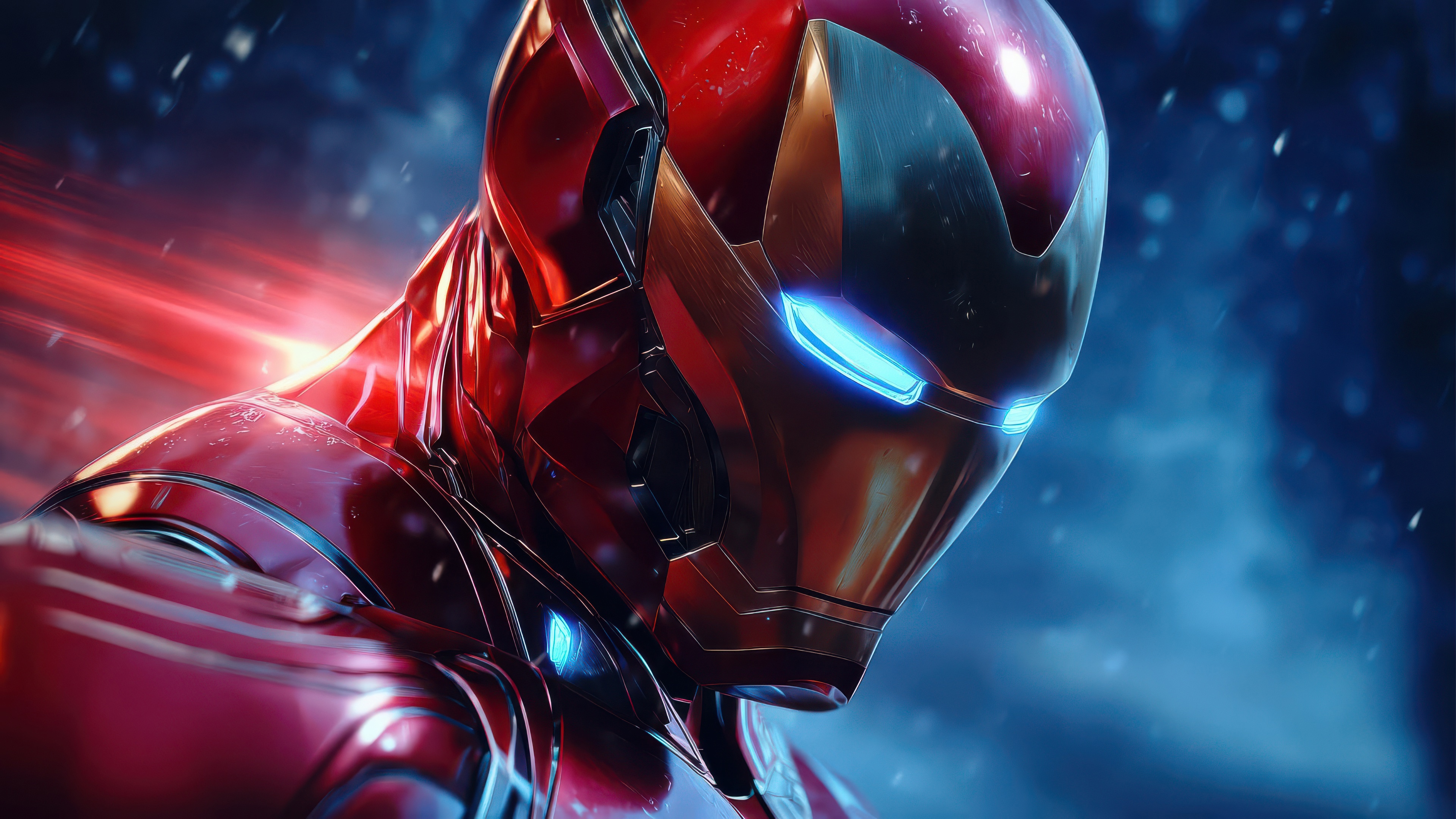 Iron Man's Red and Gold Suit HD Wallpaper