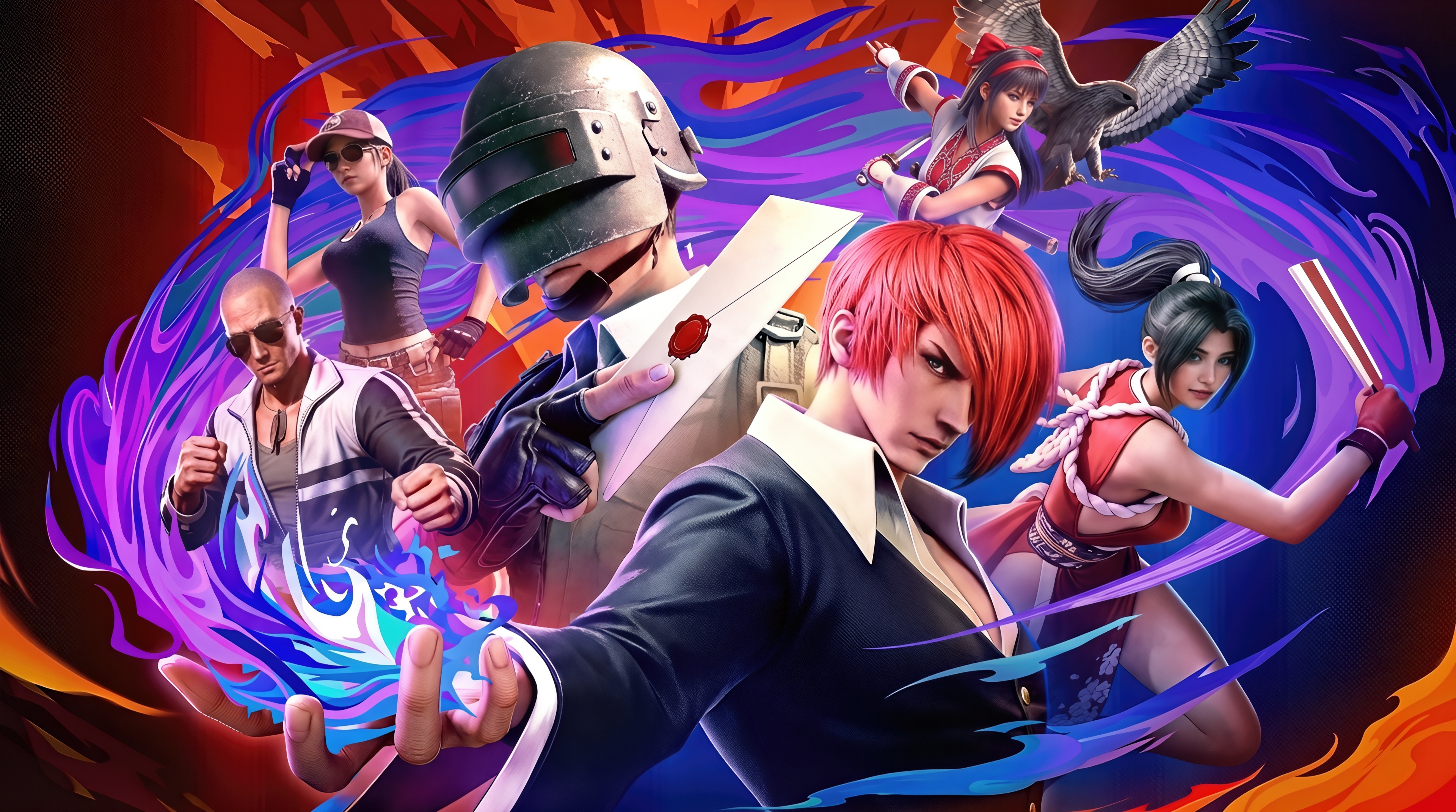 PUBG Mobile X The King of Fighters Crossover HD Wallpaper
