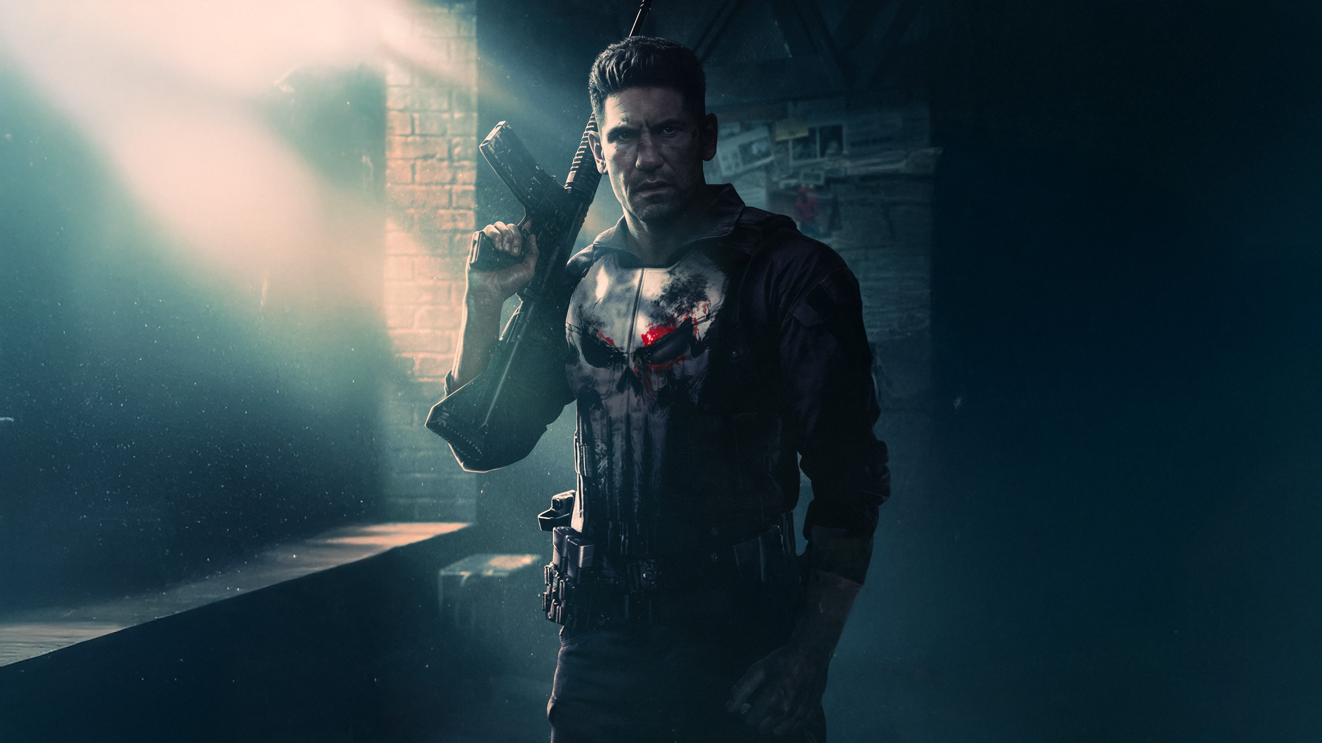 The Punisher with a Rifle HD Wallpaper