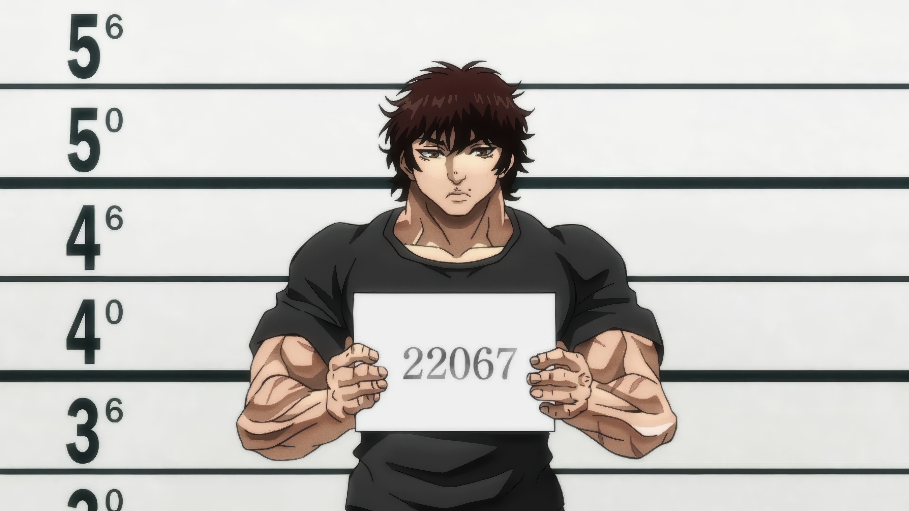 Baki Hanma Mug Shot 4K HD Wallpaper