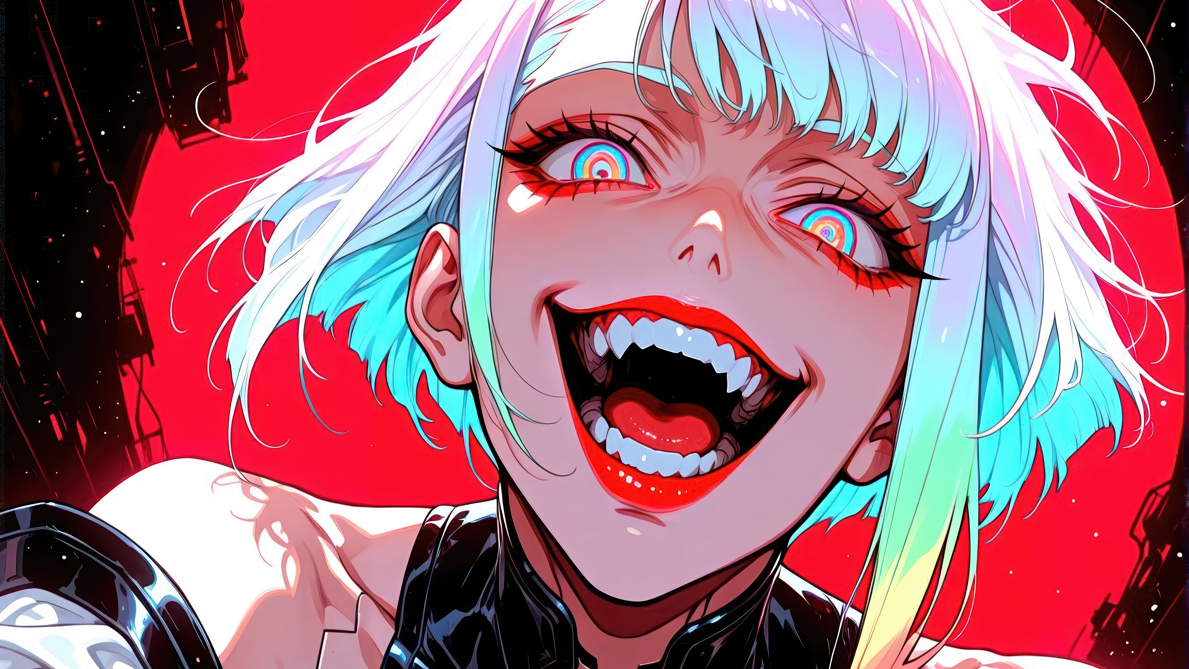 Lucyna Kushinada from Cyberpunk: Edgerunners in 4K HD Wallpaper