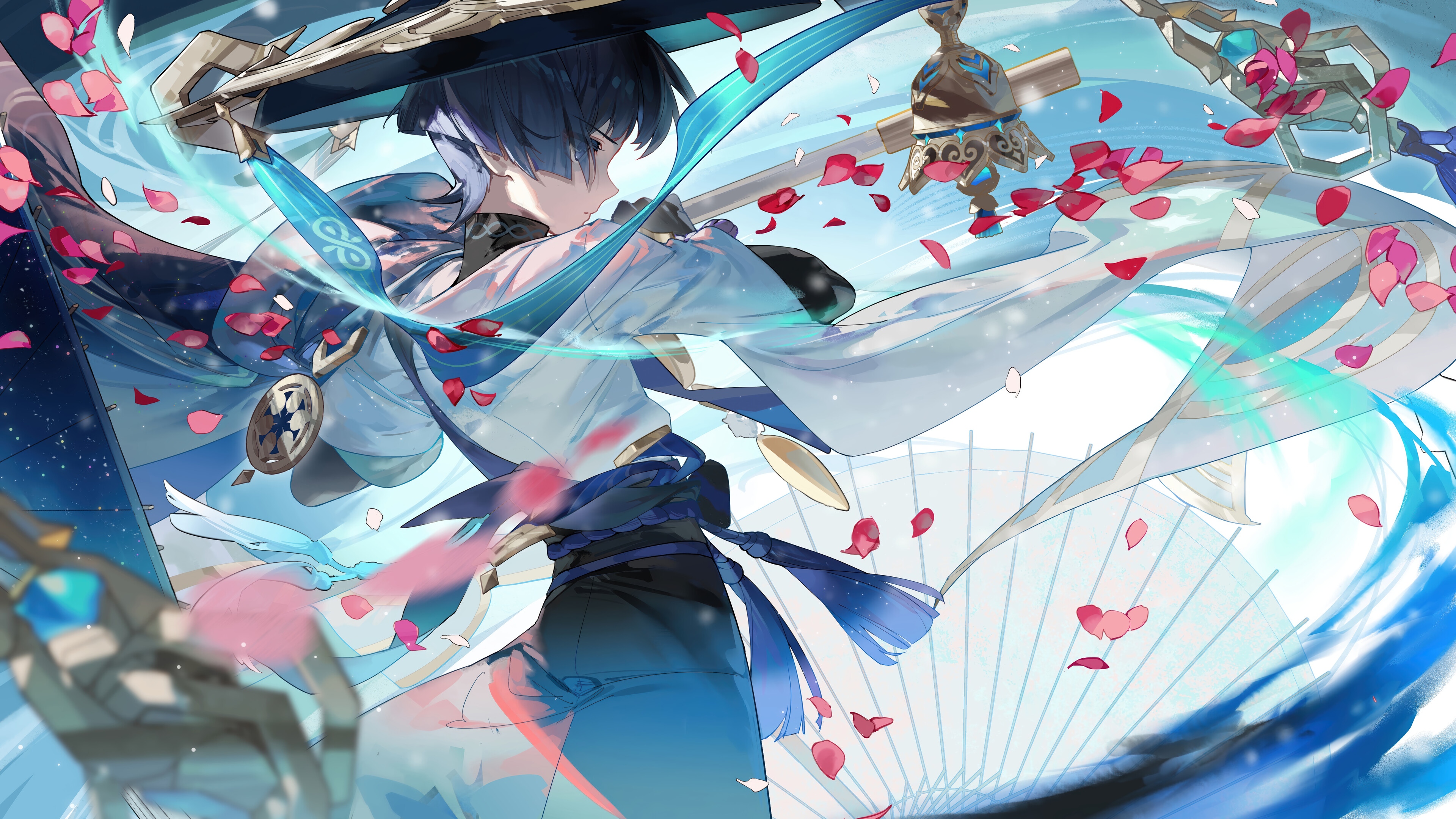 Scaramouche from Genshin Impact 4K HD Wallpaper