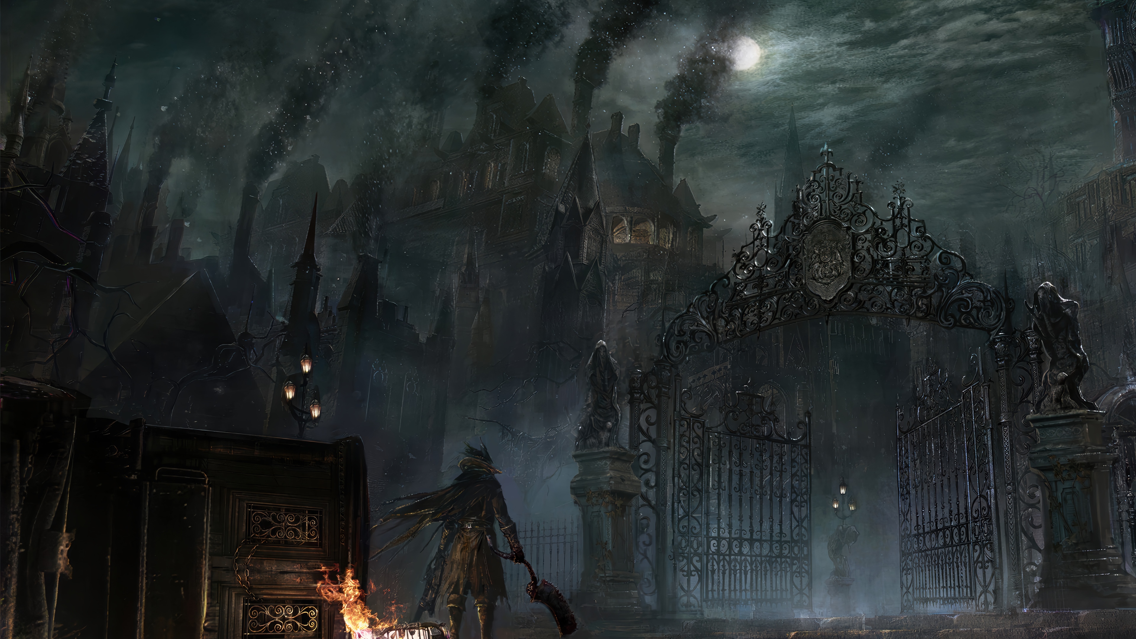 Bloodborne 4K Castle Scene HD Wallpaper