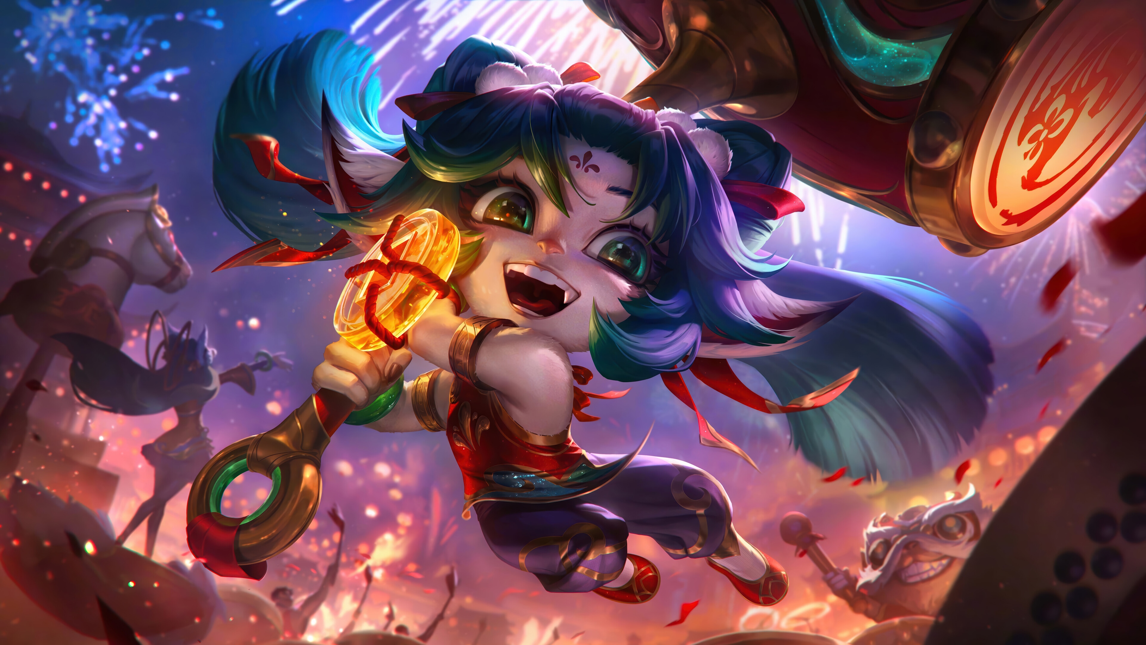 Firecracker Poppy in League of Legends 4K HD Wallpaper
