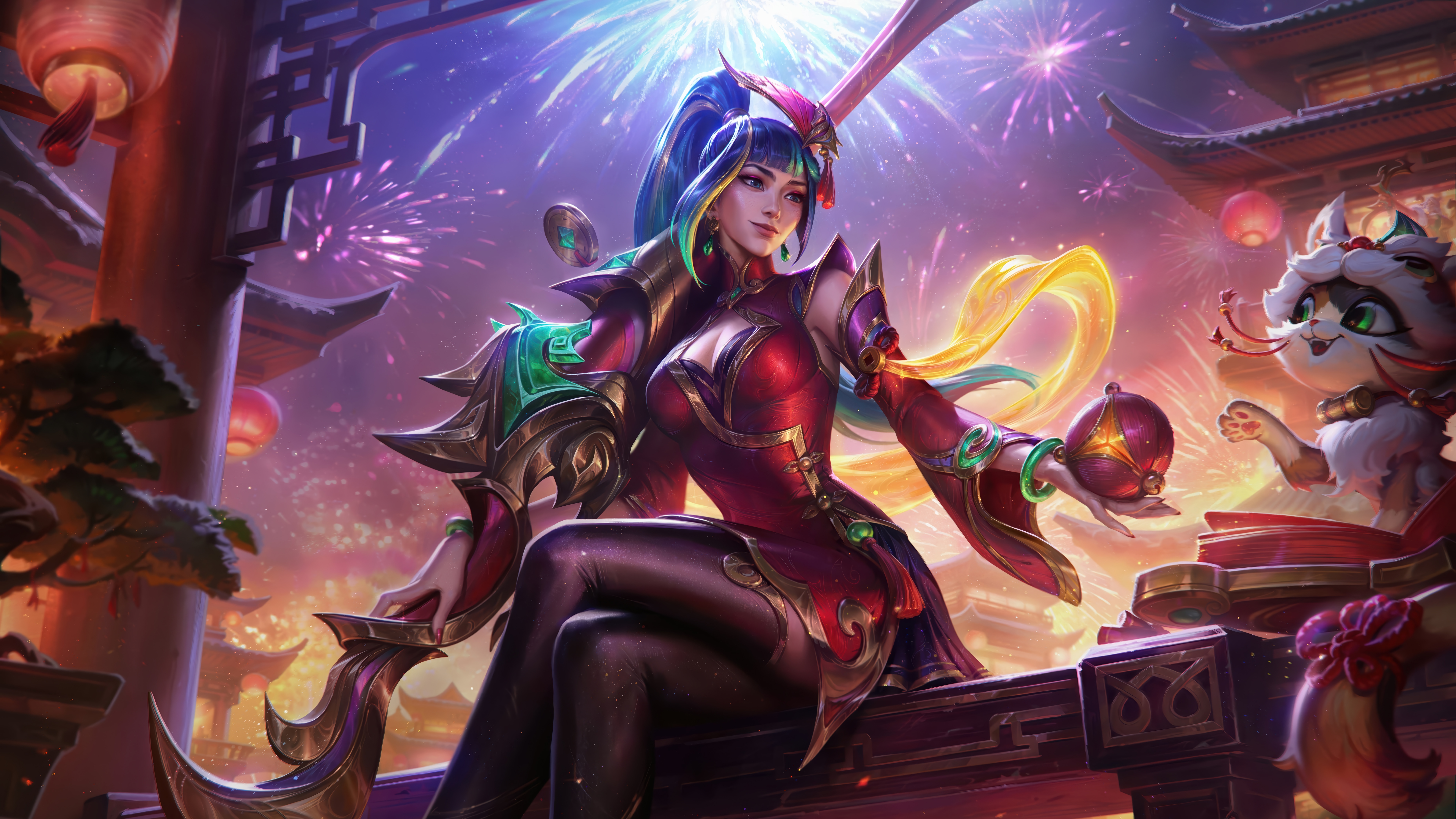 Caitlyn in League of Legends Splash Art 4K HD Wallpaper