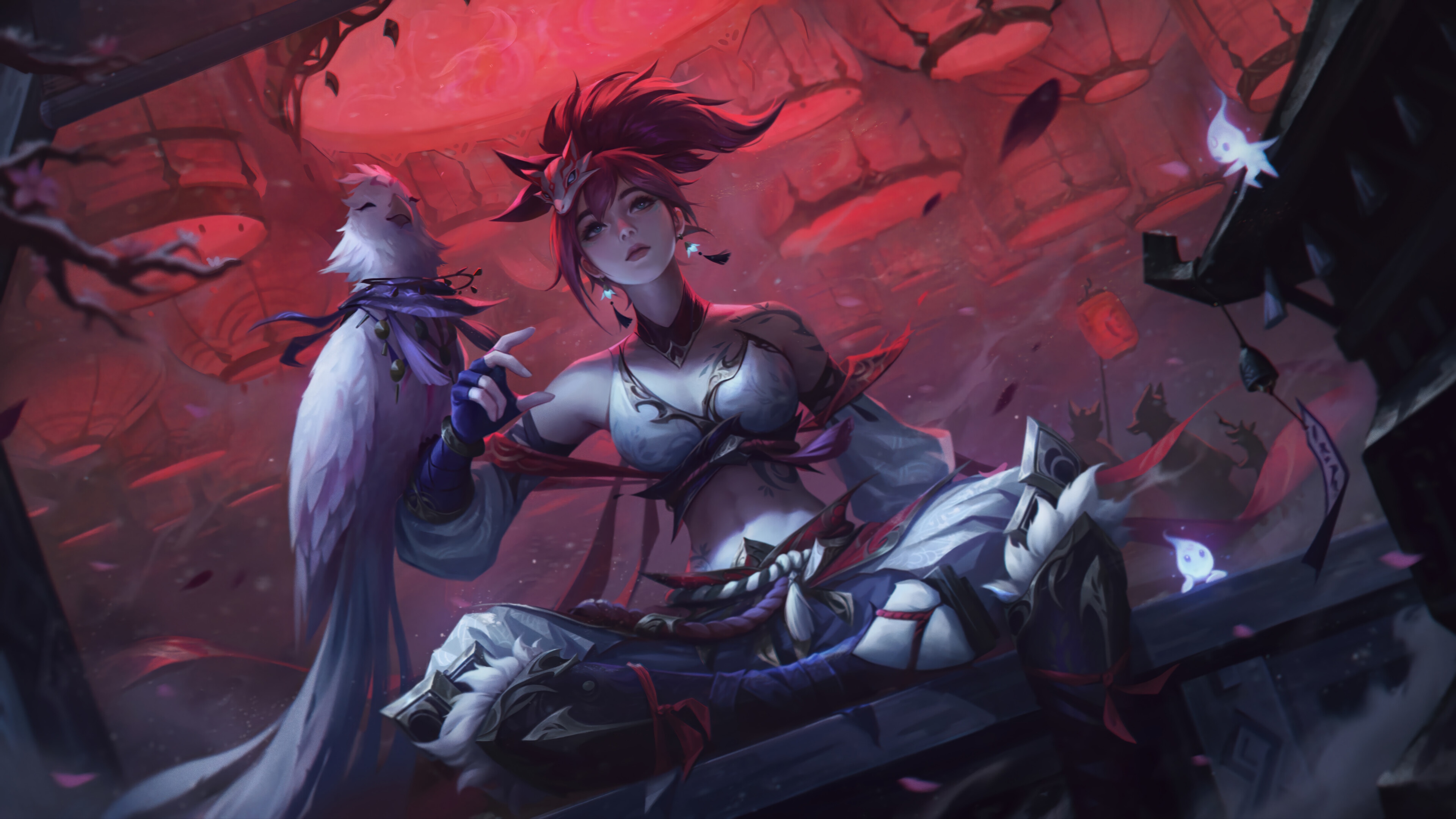 Spirit Blossom Quinn League of Legends 4K HD Wallpaper