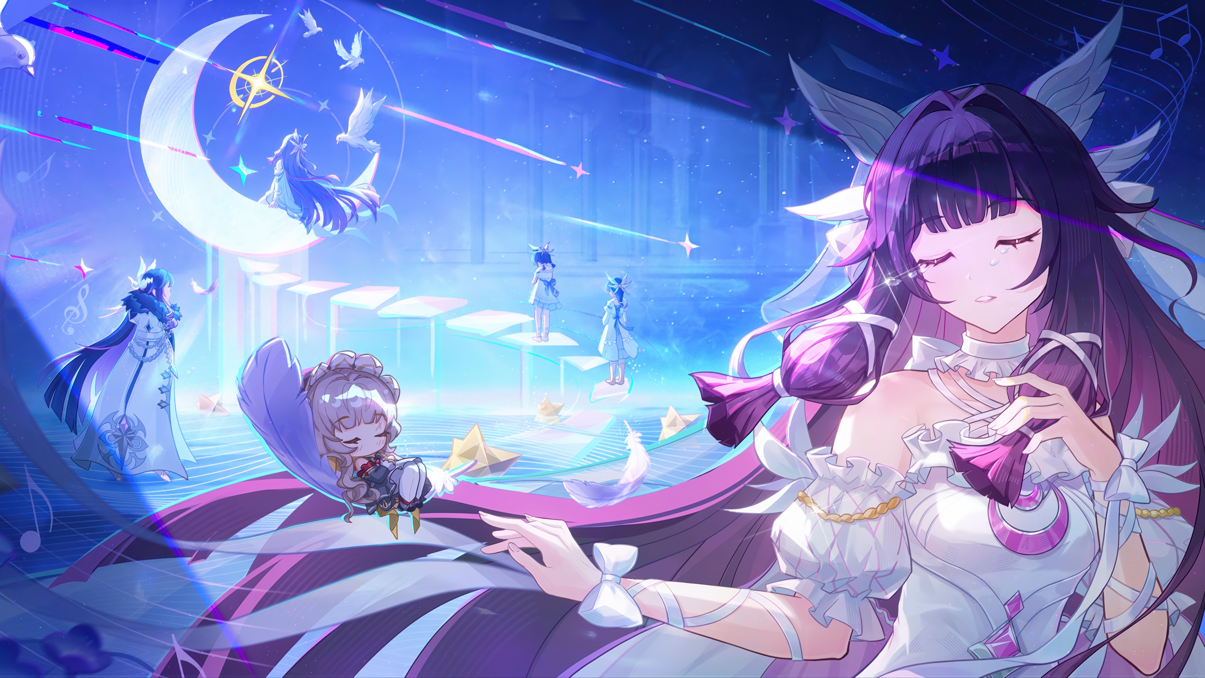 Columbina from Genshin Impact in 4K HD Wallpaper
