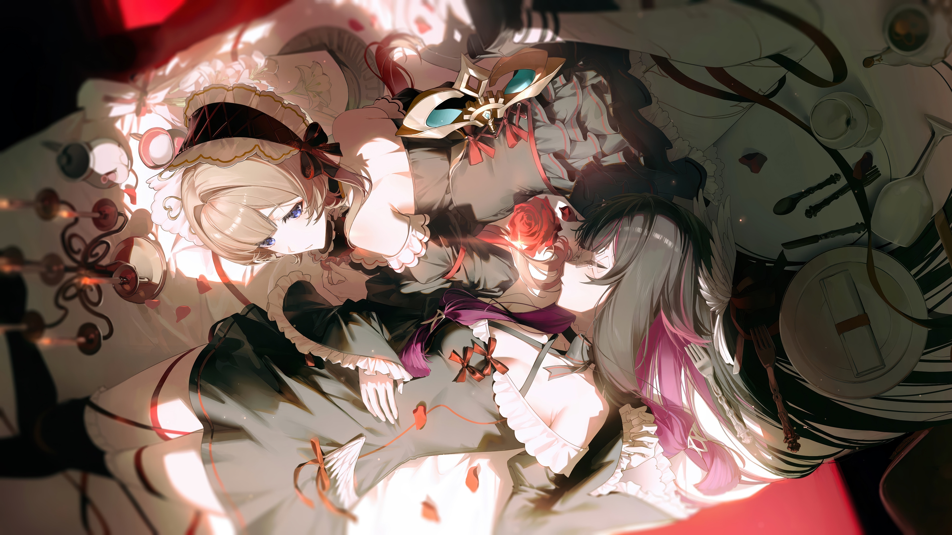Columbina and Sandrone from Genshin Impact 4K HD Wallpaper