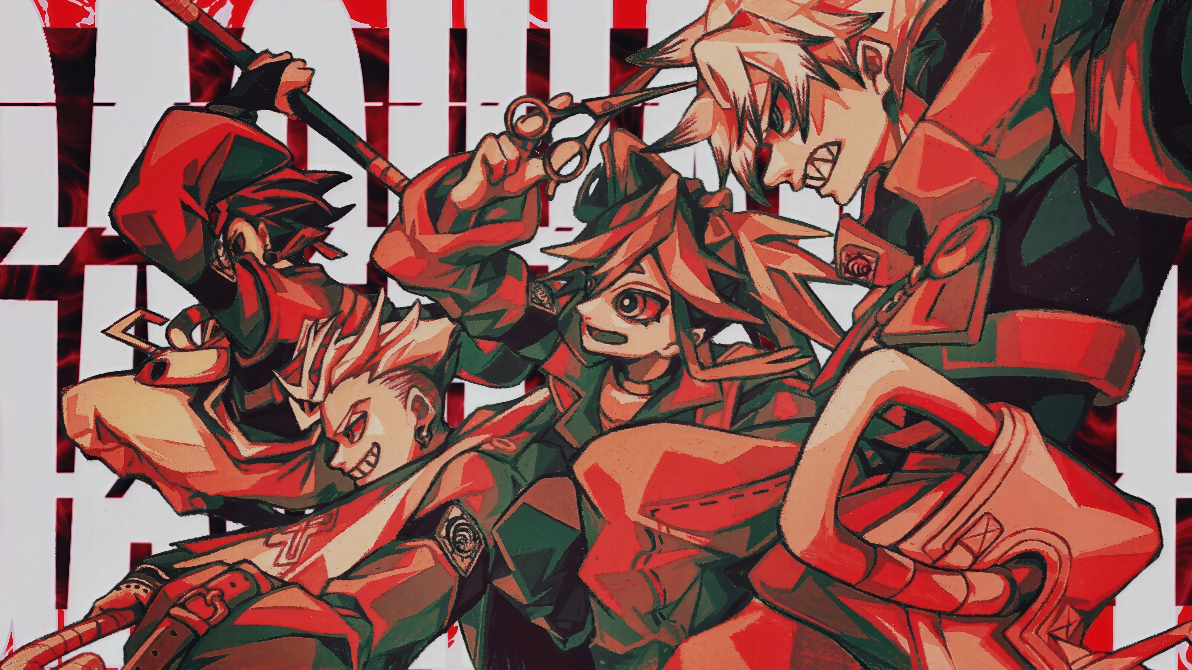 Gachiakuta: Rudo, Riyo, Enjin, and Zanka HD Wallpaper