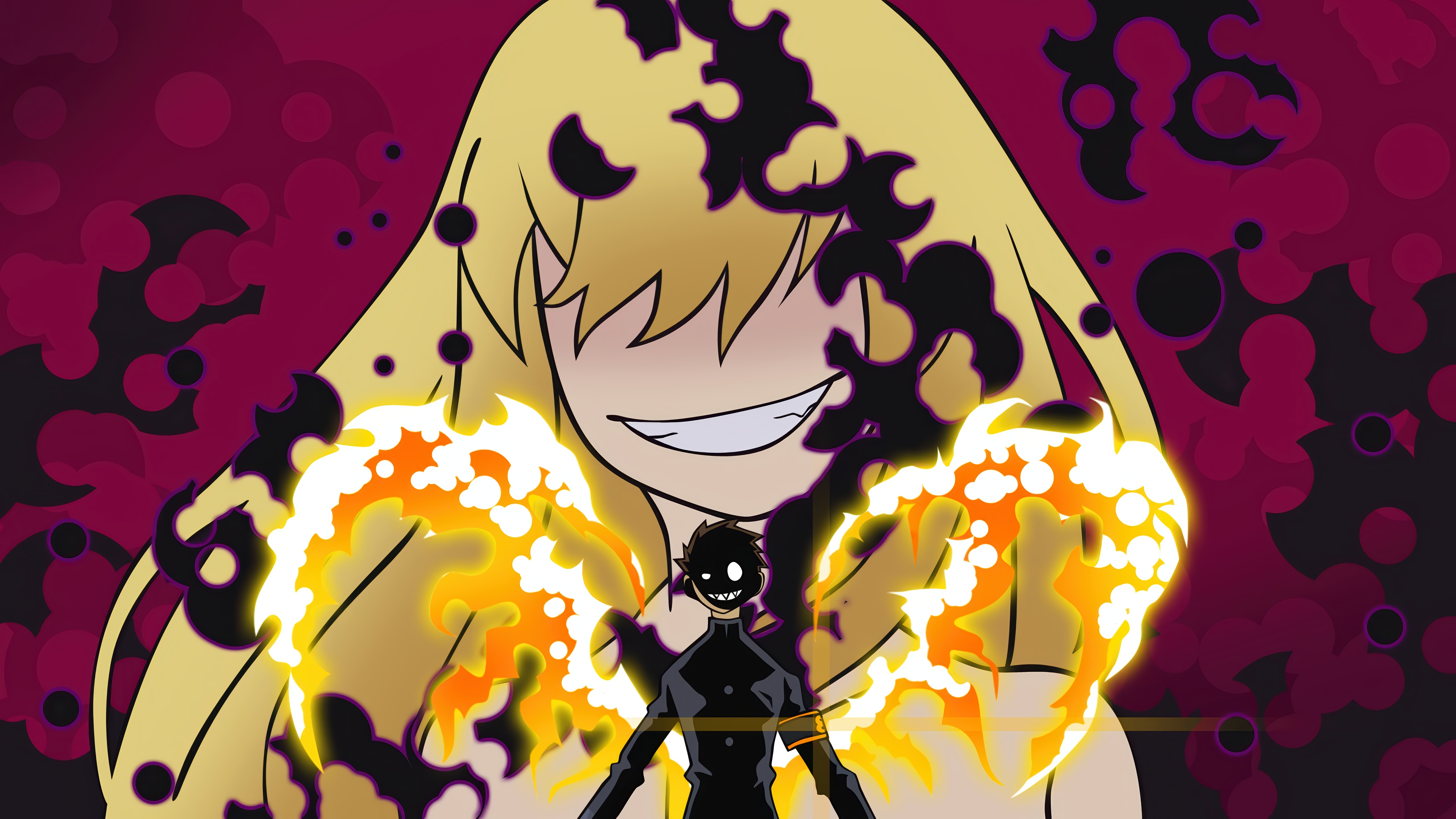 Fire Force: Shinra Kusakabe with Fiery Aura HD Wallpaper