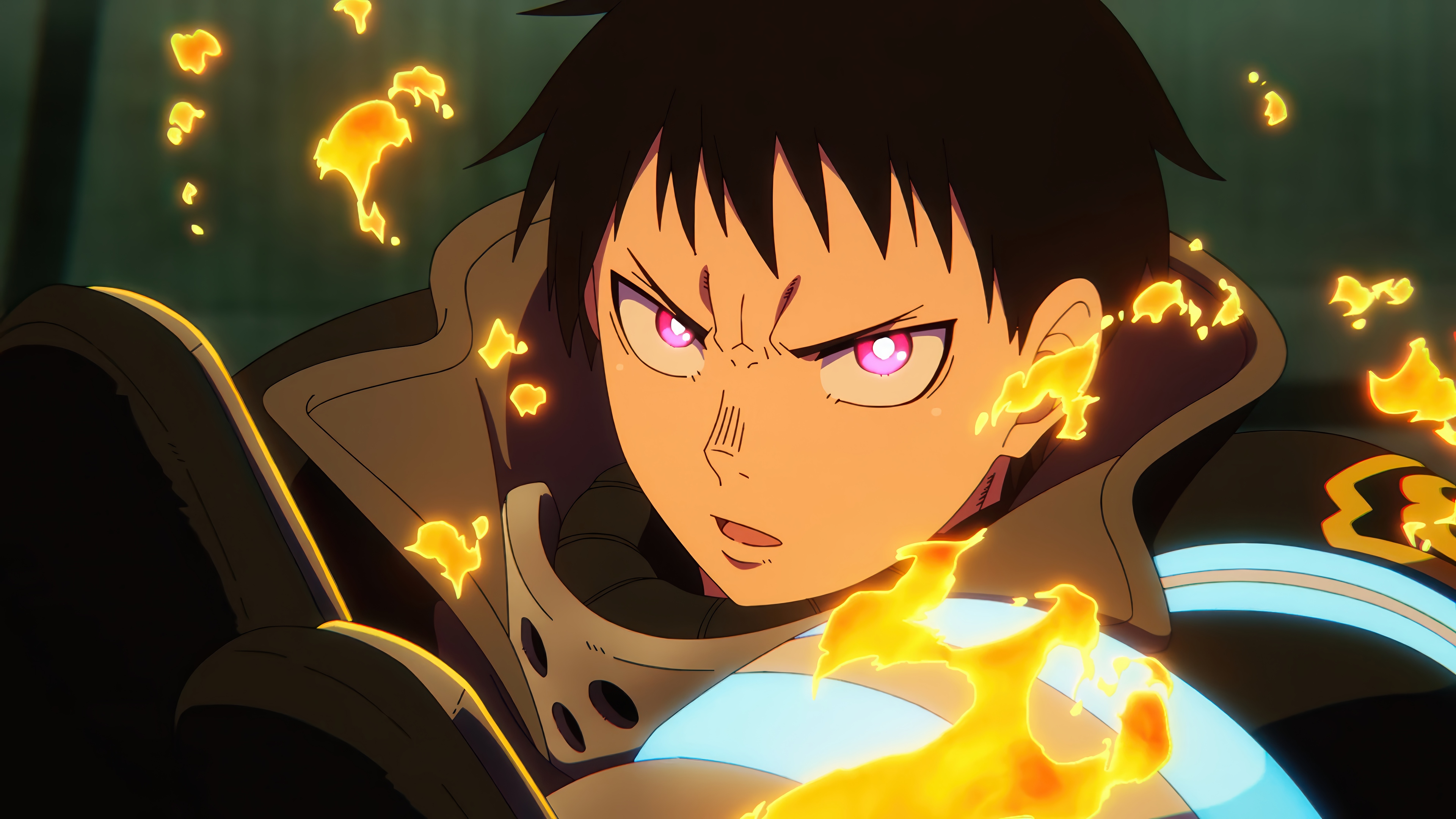Shinra Kusakabe from Fire Force in 4K HD Wallpaper