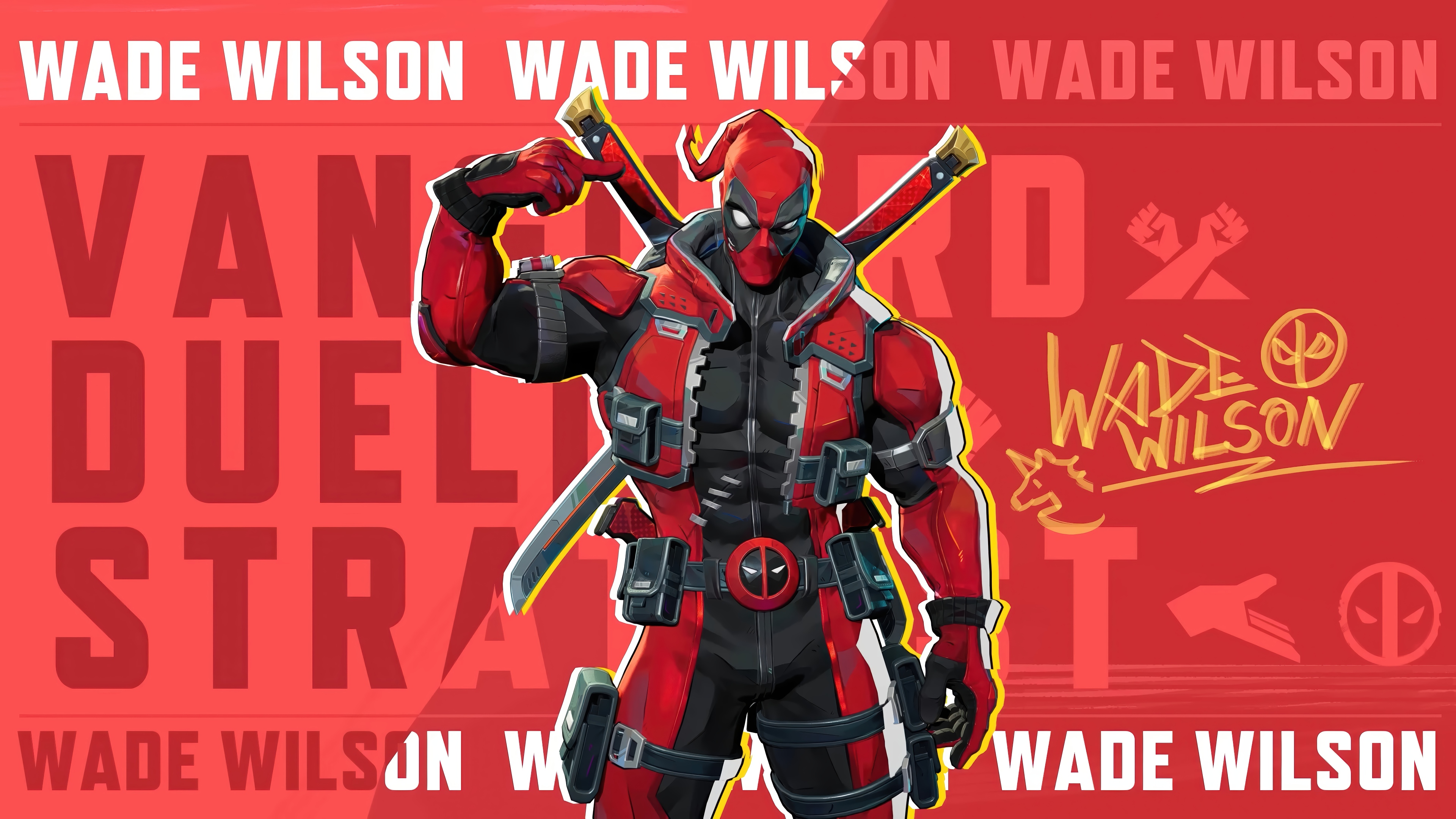 Deadpool in Marvel Rivals 4K HD Wallpaper