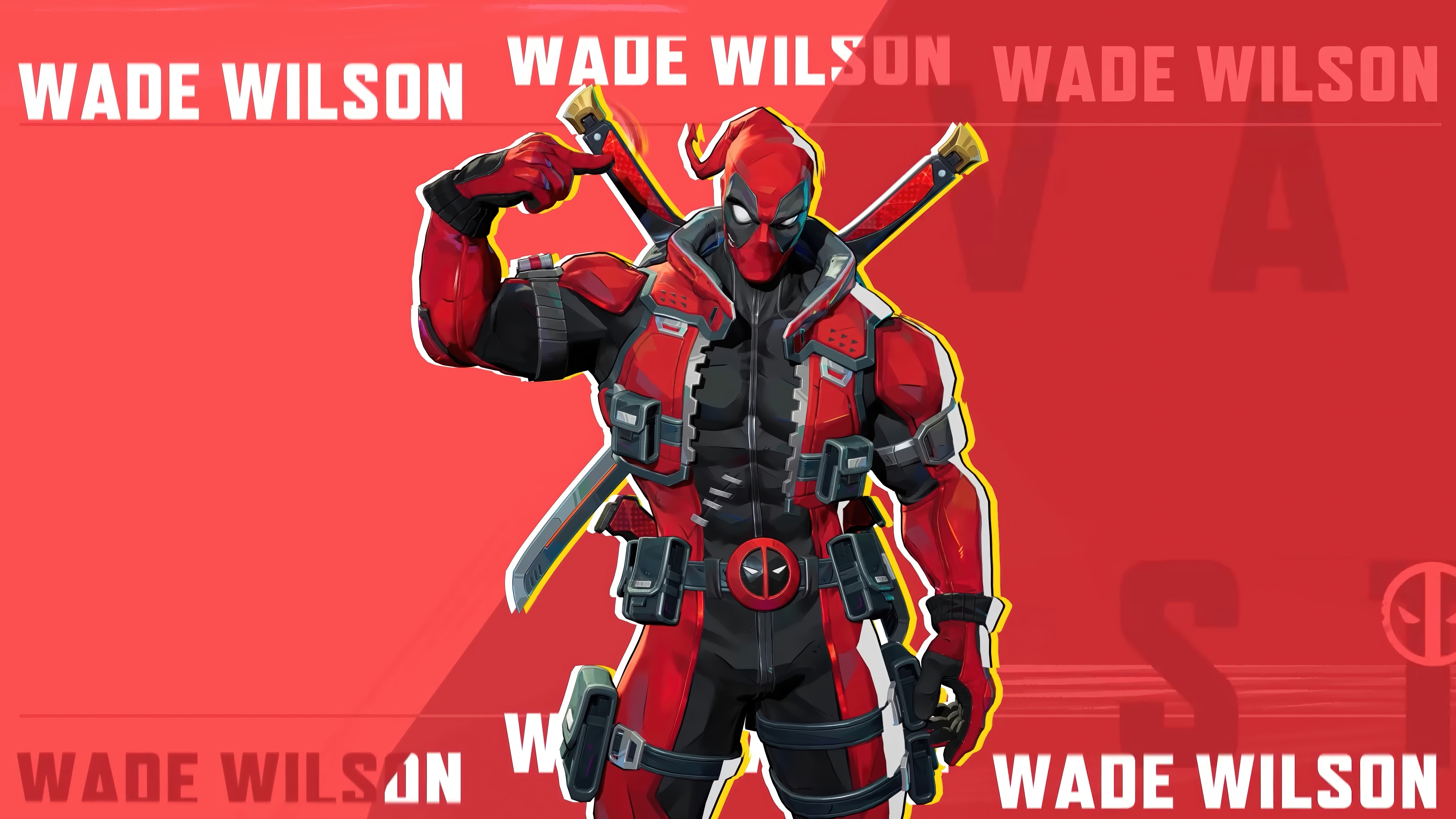 Deadpool in Marvel Rivals 4K HD Wallpaper