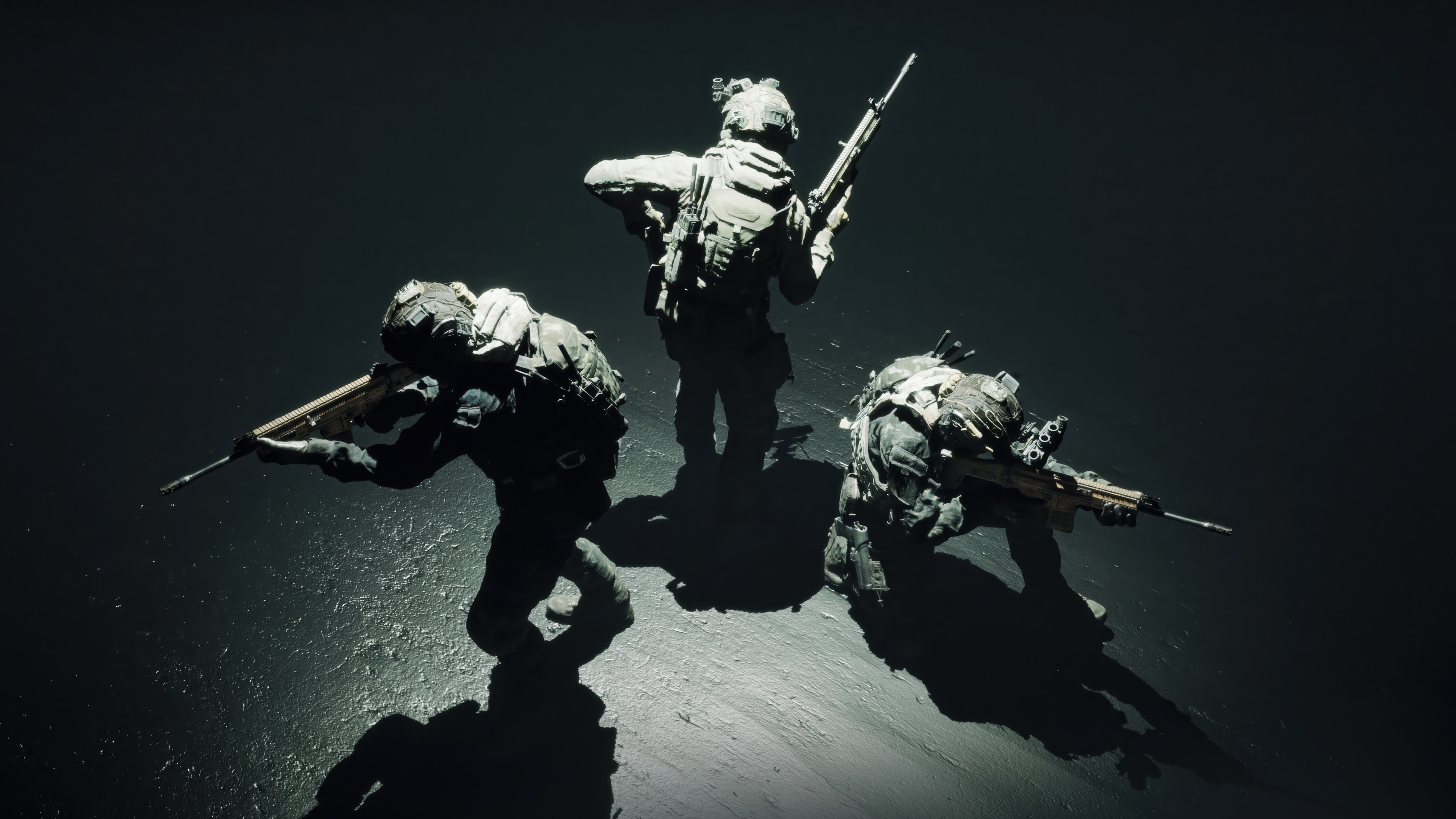 Soldiers with Rifles in 4K HD Wallpaper