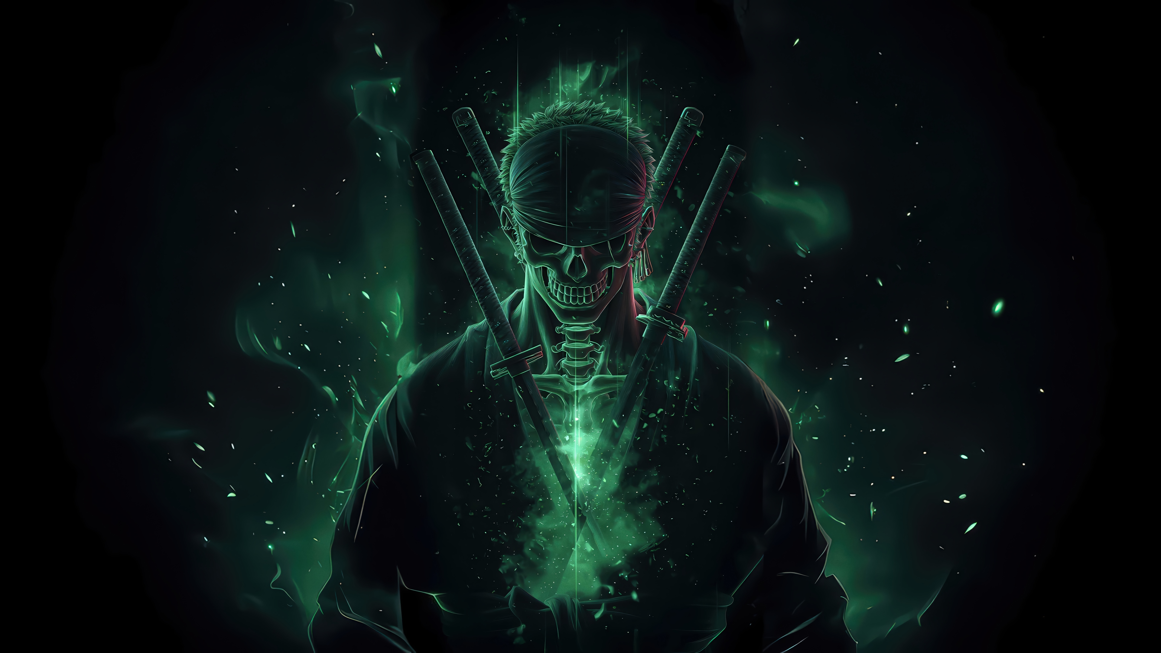 Roronoa Zoro Skull One Piece 4K HD Wallpaper