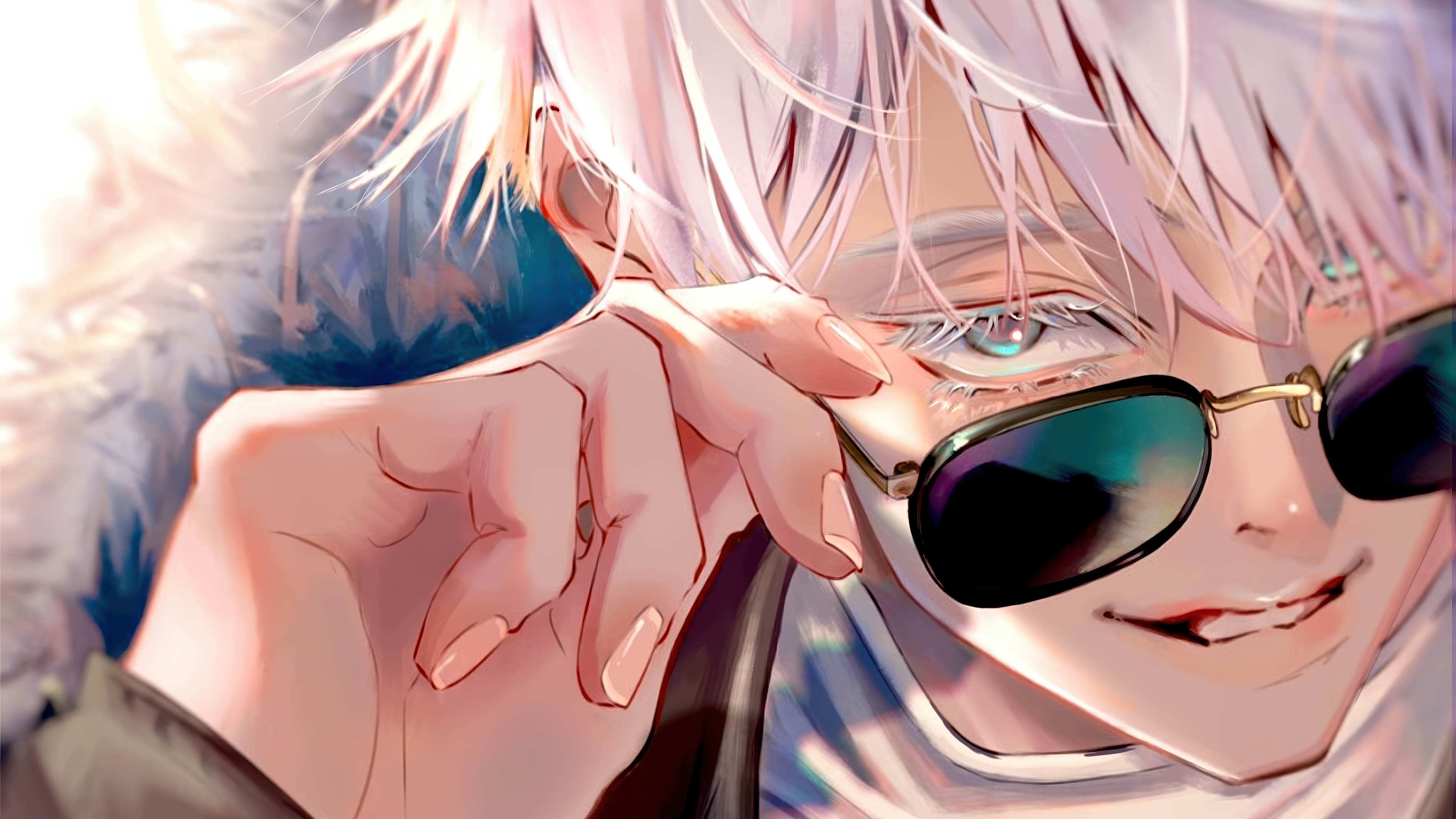 Satoru Gojo wearing sunglasses, Jujutsu Kaisen 4K HD Wallpaper