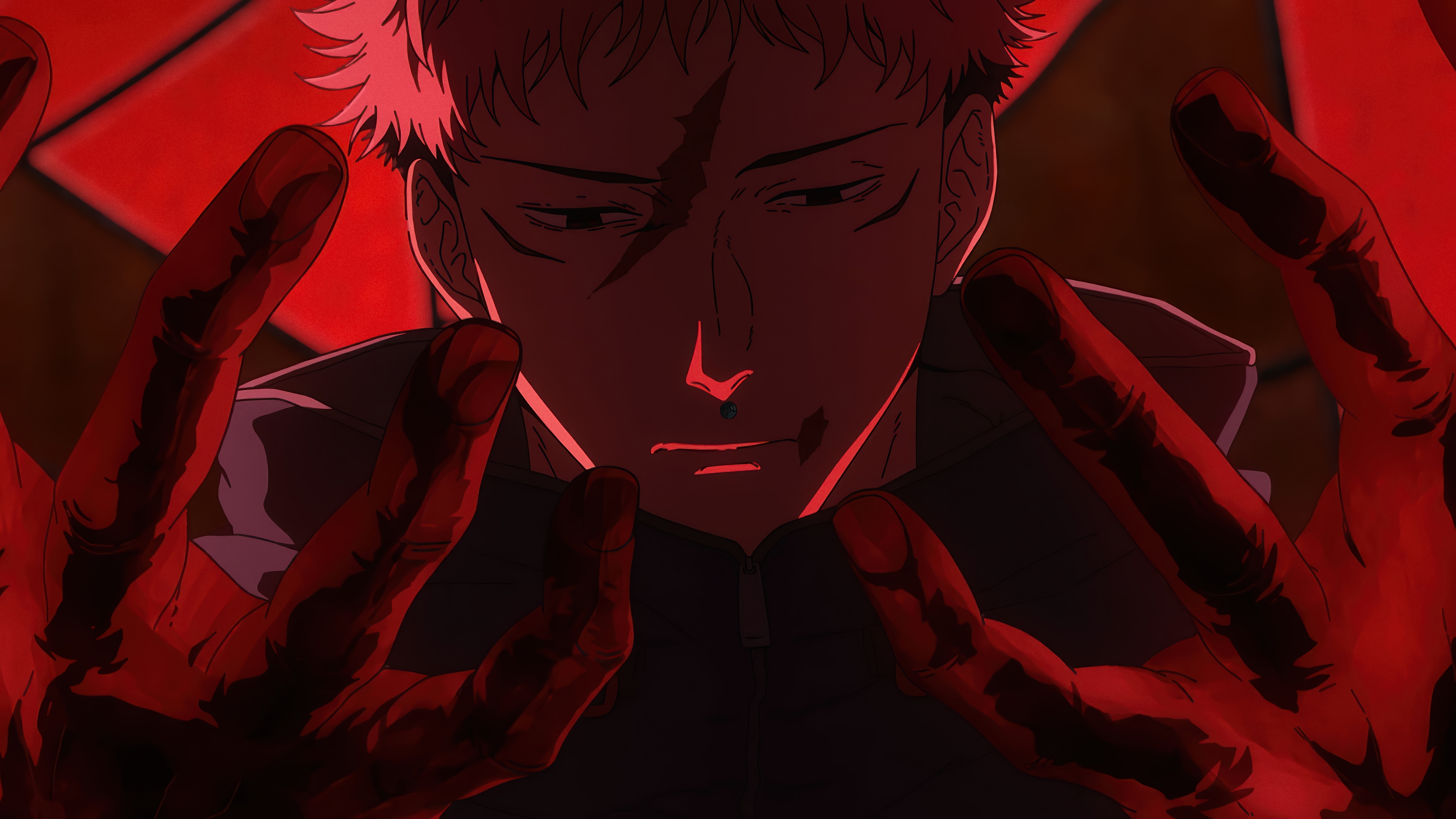 Yuji Itadori in Jujutsu Kaisen 4K HD Wallpaper