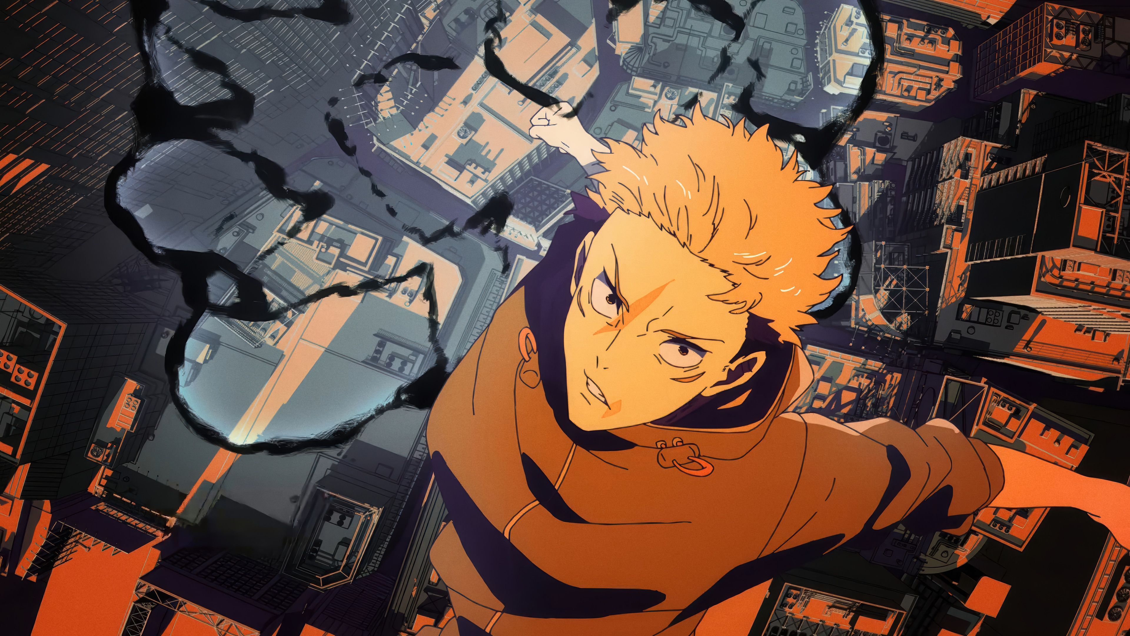 Yuji Itadori in Jujutsu Kaisen 4K HD Wallpaper